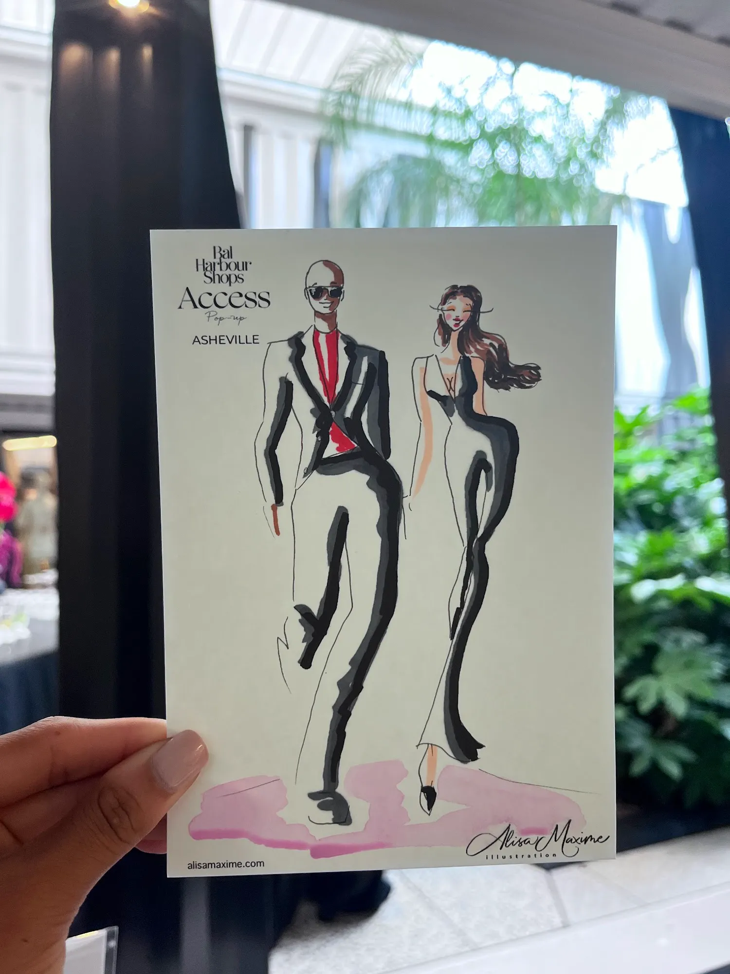 Live fashion sketch 5 from Chic Sketching Event at Tanger Outlets Asheville