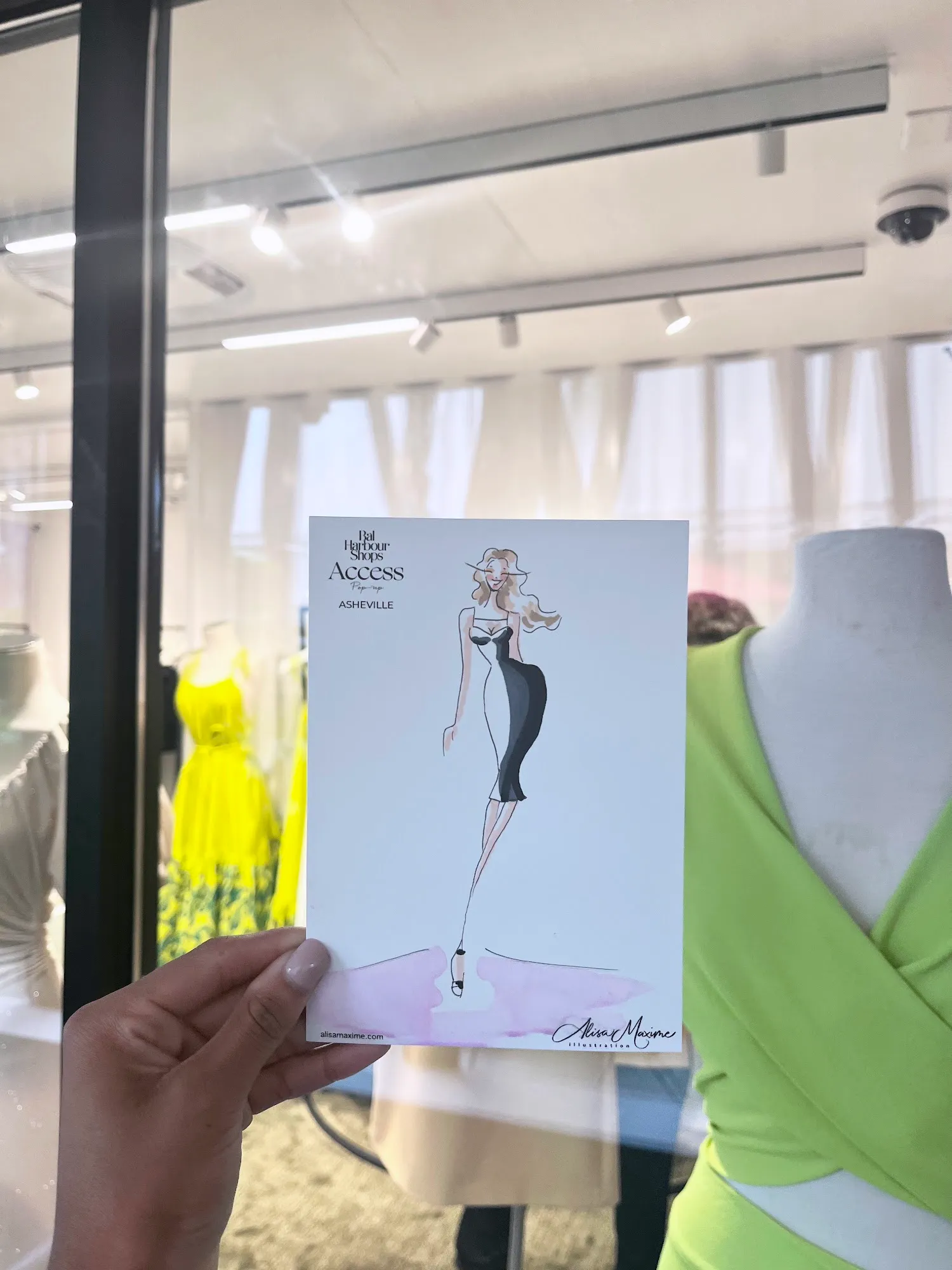 Live fashion sketch 10 from Chic Sketching Event at Tanger Outlets Asheville