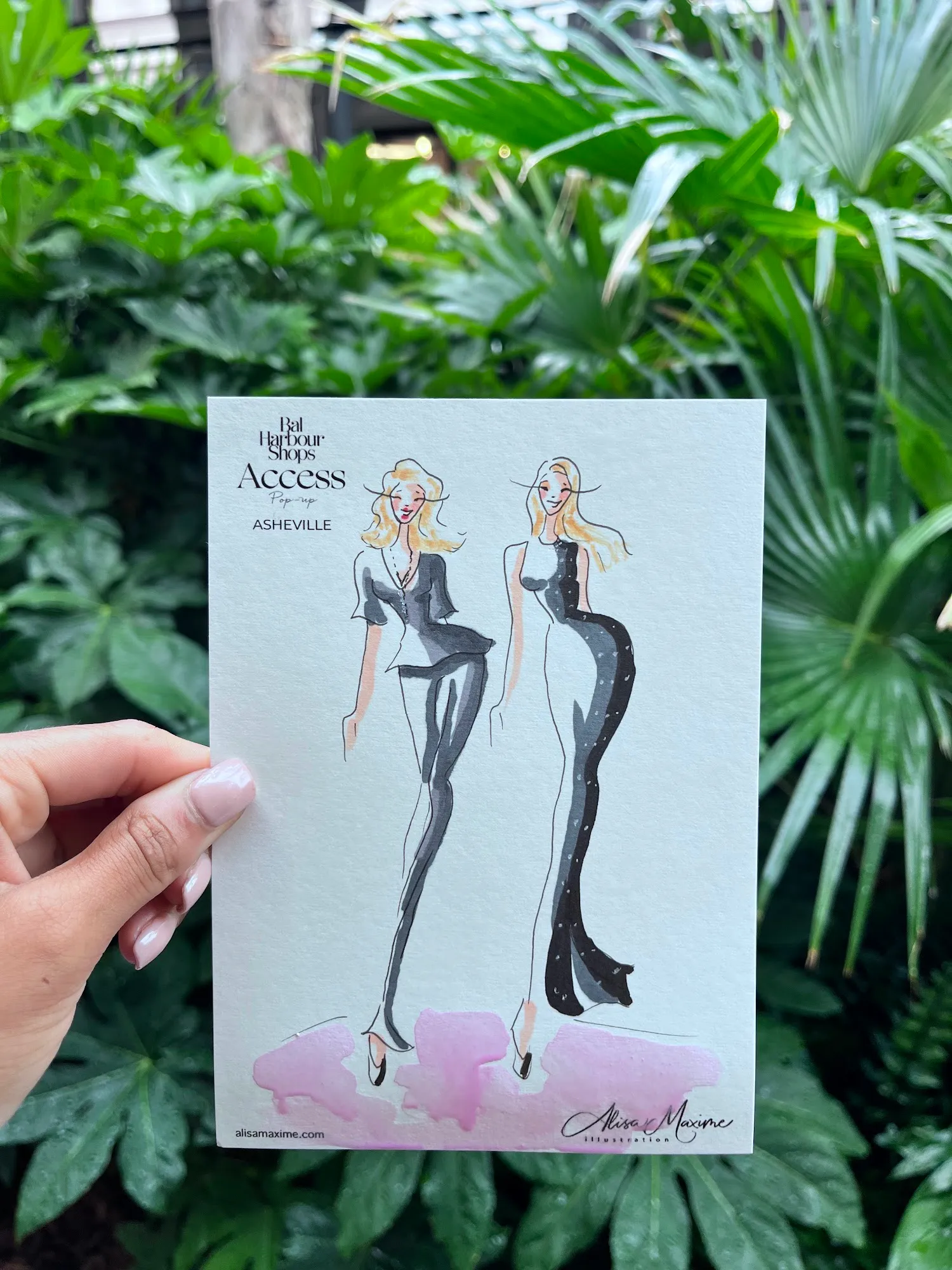 Live fashion sketch 16 from Chic Sketching Event at Tanger Outlets Asheville
