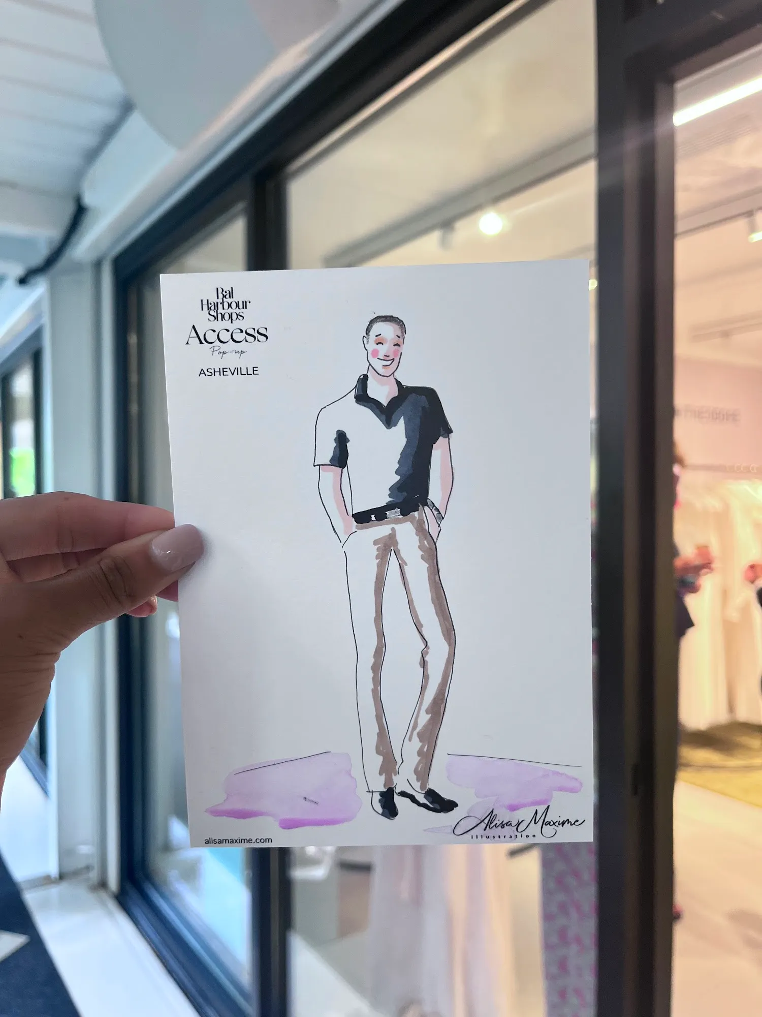 Live fashion sketch 8 from Chic Sketching Event at Tanger Outlets Asheville