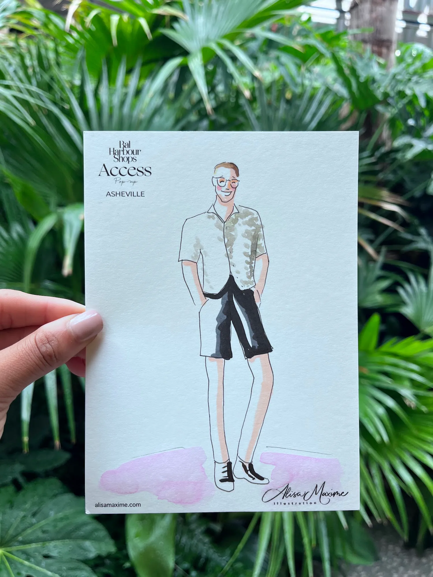 Live fashion sketch 11 from Chic Sketching Event at Tanger Outlets Asheville