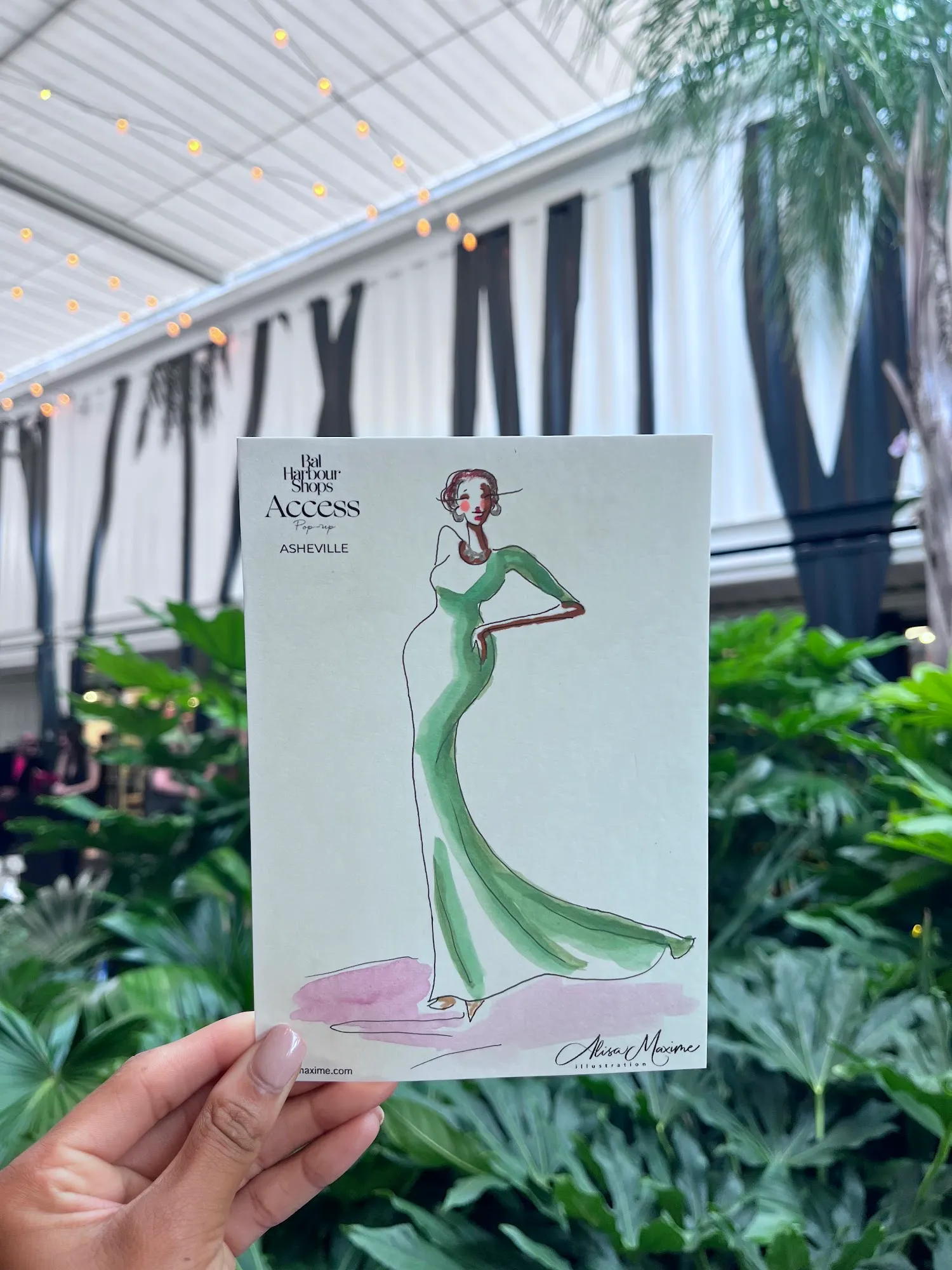 Chic Sketching Event at Tanger Outlets Asheville — from the evening
