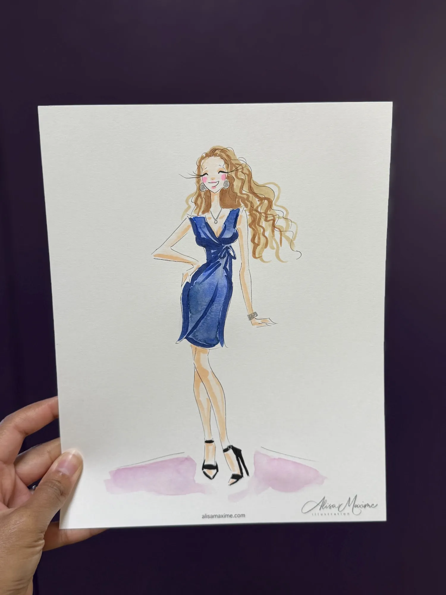 Live fashion sketch 7 from Pickleball Wedding Celebration at Lake Church, Arlington