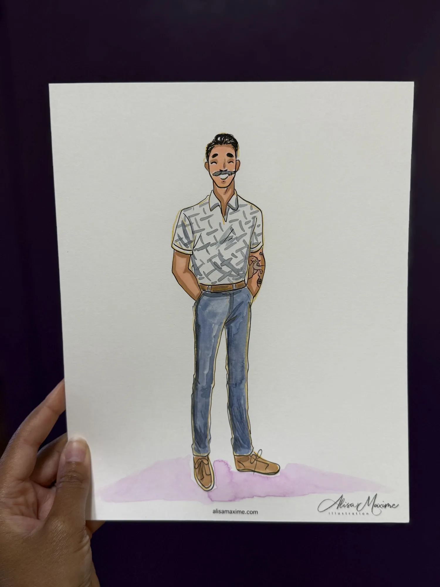 Live fashion sketch 10 from Pickleball Wedding Celebration at Lake Church, Arlington