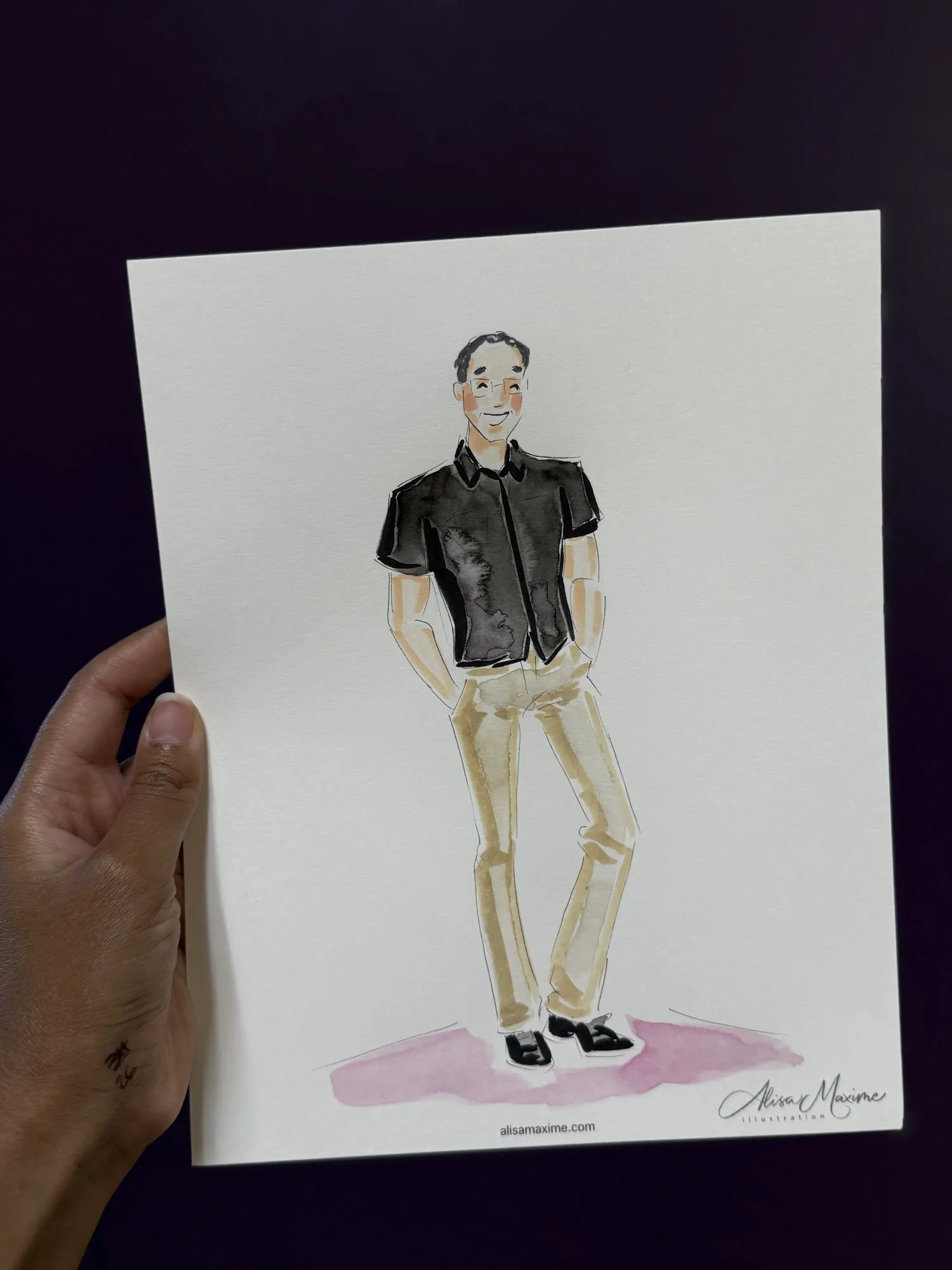Live fashion sketch 12 from Pickleball Wedding Celebration at Lake Church, Arlington