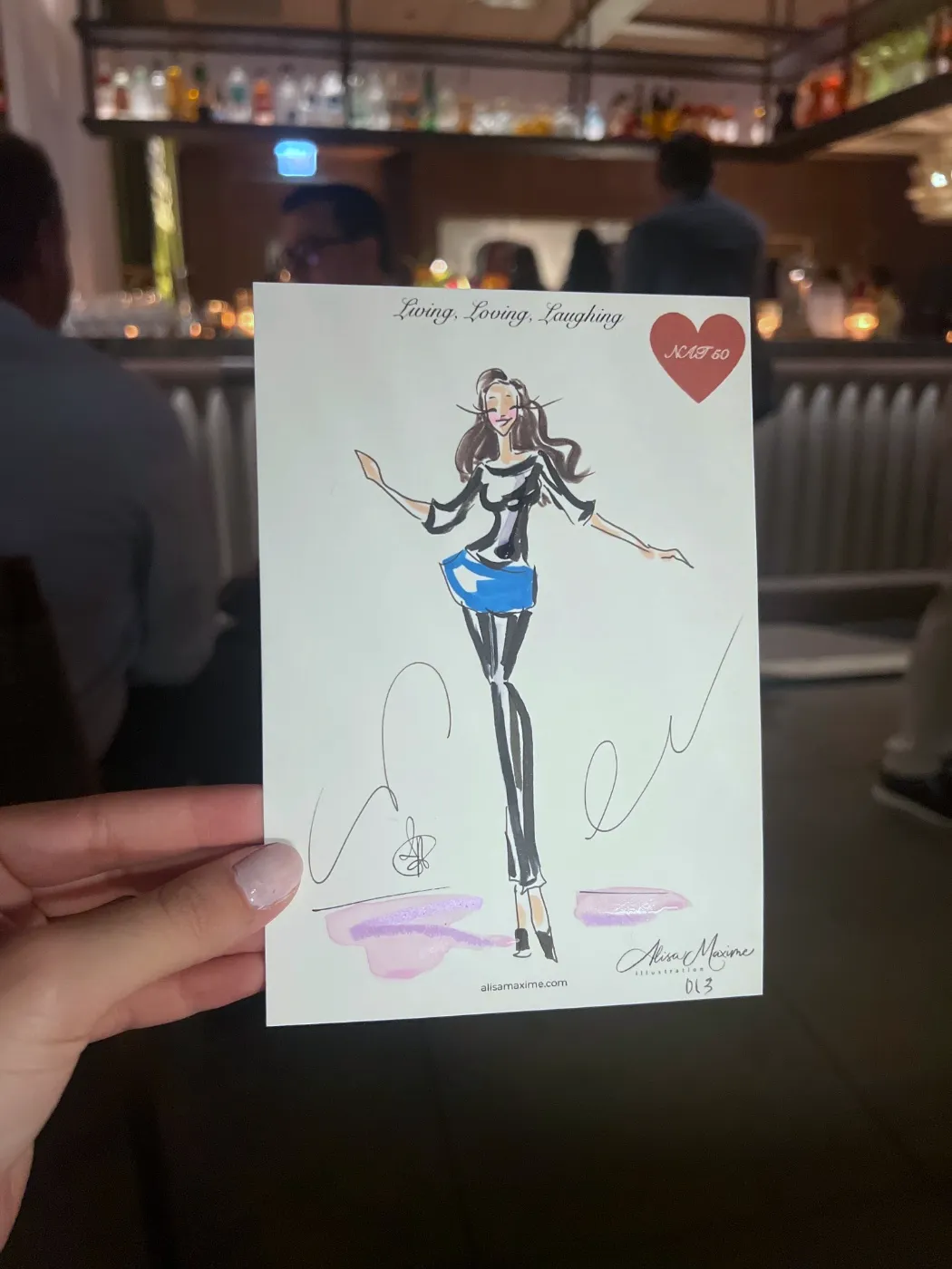 Live fashion sketch 14 from Birthday Party at NAIA, Chicago