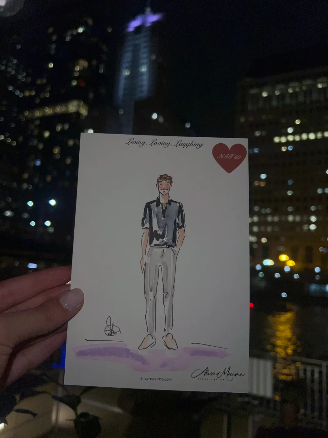 Live fashion sketch 6 from Birthday Party at NAIA, Chicago