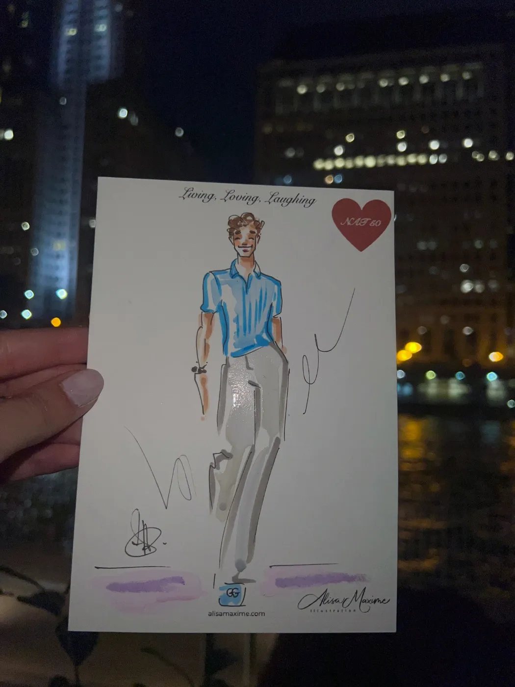 Live fashion sketch 5 from Birthday Party at NAIA, Chicago
