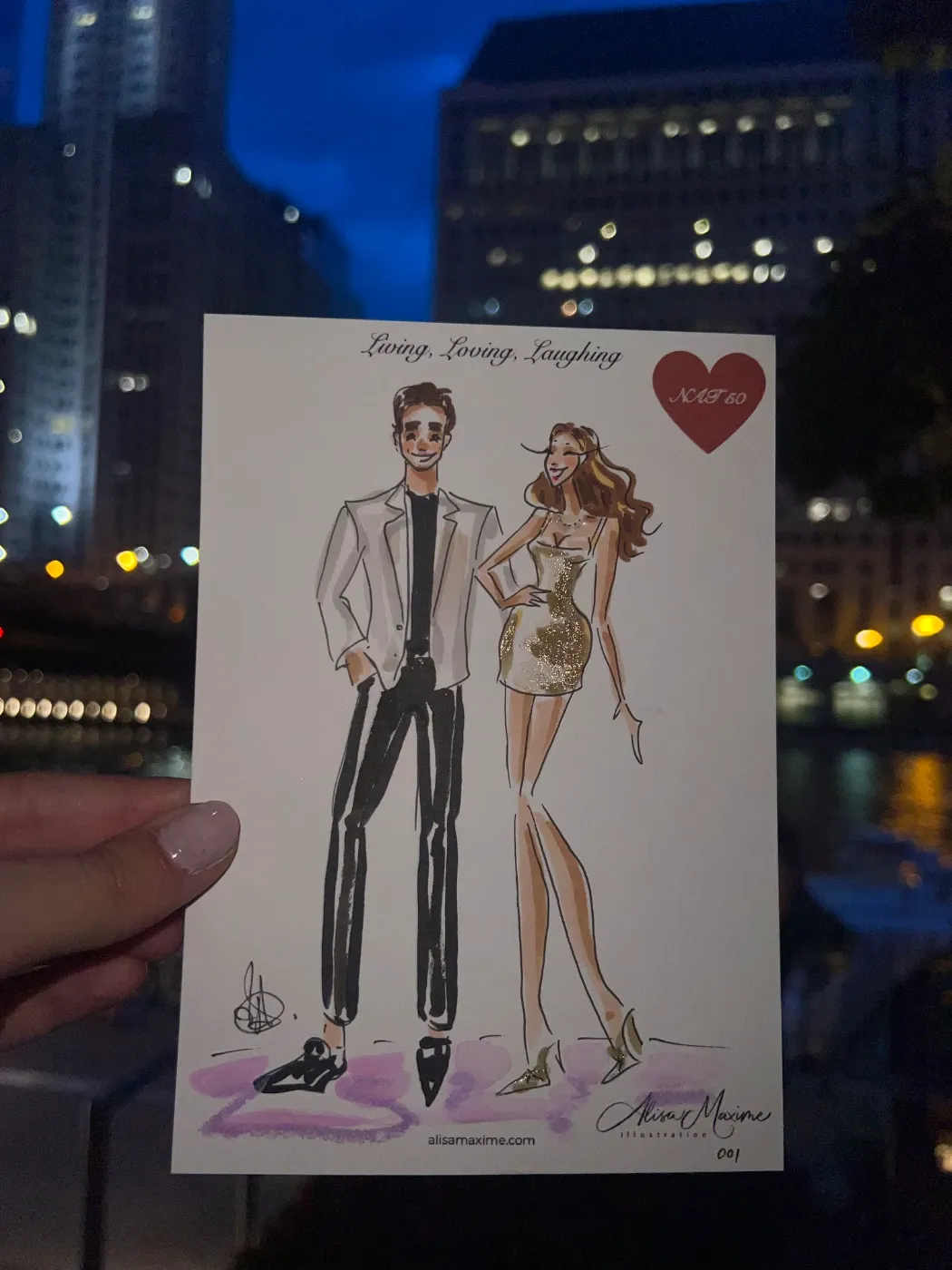 Live fashion sketch 2 from Birthday Party at NAIA, Chicago
