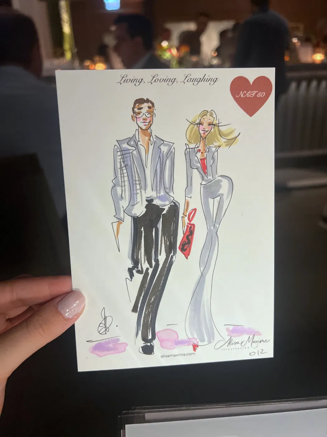 Live fashion sketch 13 from Birthday Party at NAIA, Chicago