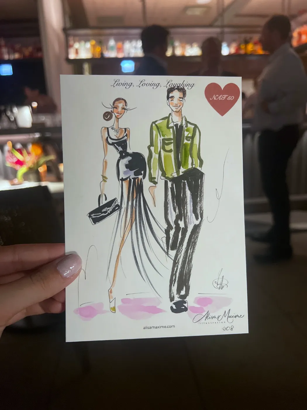 Live fashion sketch 9 from Birthday Party at NAIA, Chicago