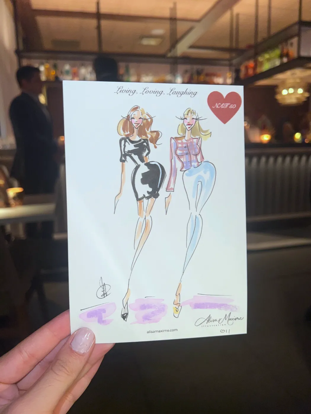 Live fashion sketch 12 from Birthday Party at NAIA, Chicago