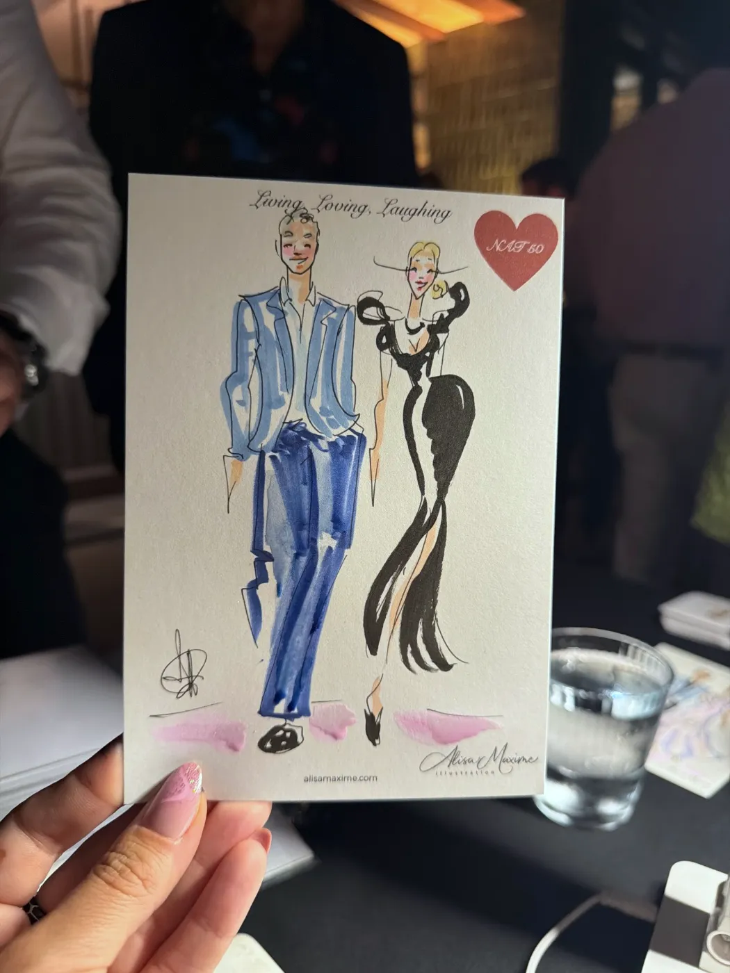 Live sketch from Birthday Party at NAIA, Chicago