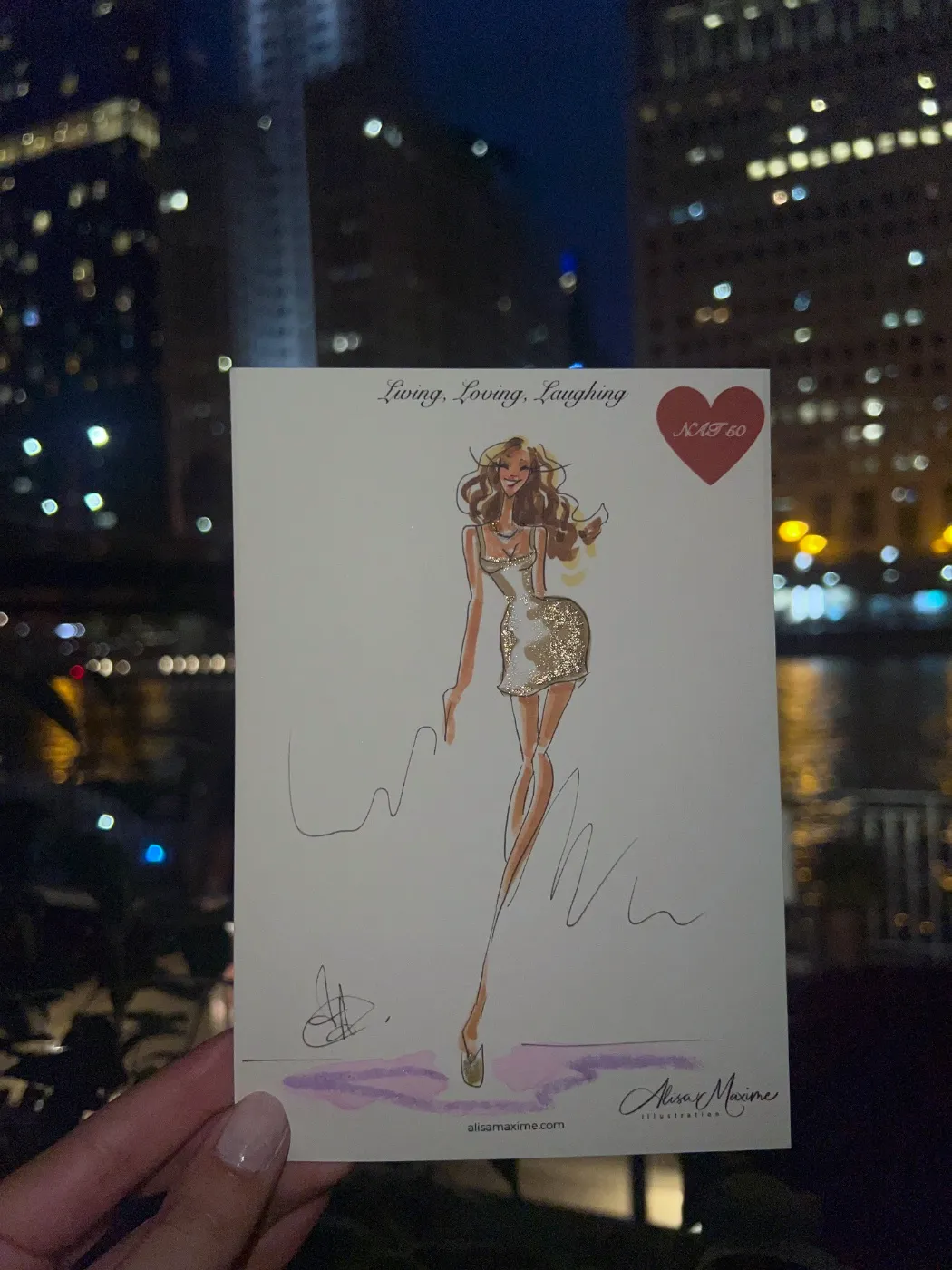 Live fashion sketch 3 from Birthday Party at NAIA, Chicago