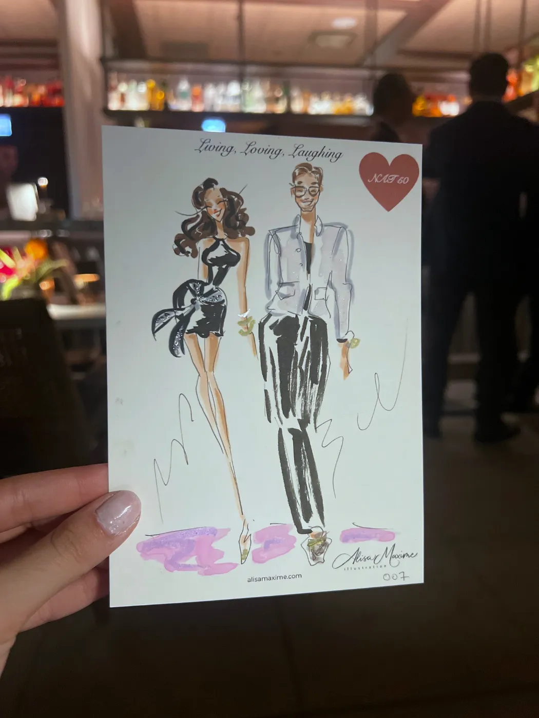 Live fashion sketch 8 from Birthday Party at NAIA, Chicago