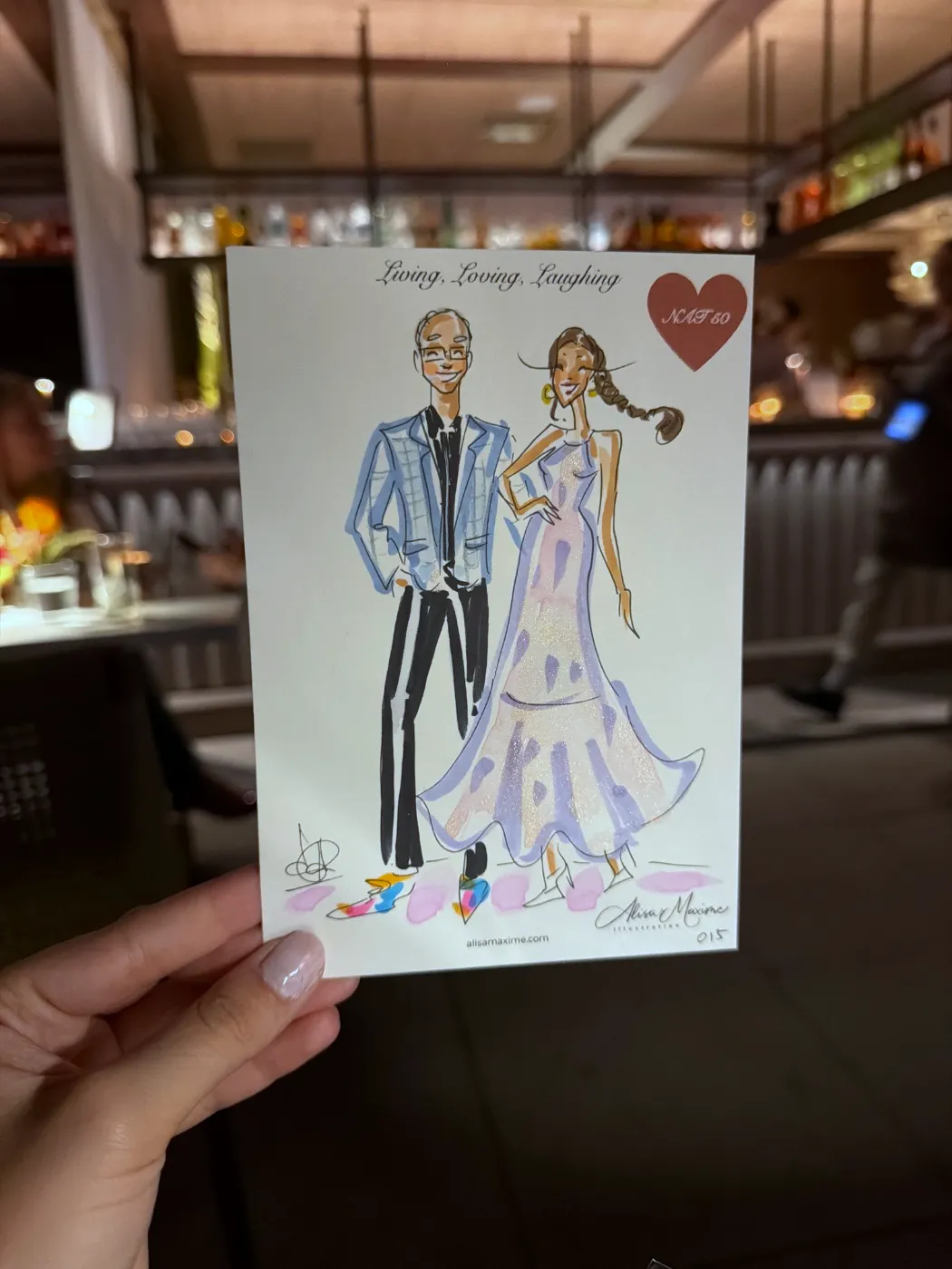 Live fashion sketch 16 from Birthday Party at NAIA, Chicago