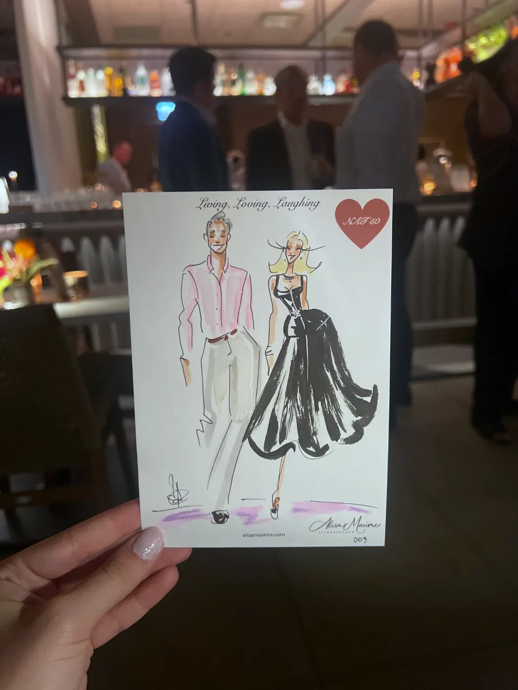 Live fashion sketch 10 from Birthday Party at NAIA, Chicago