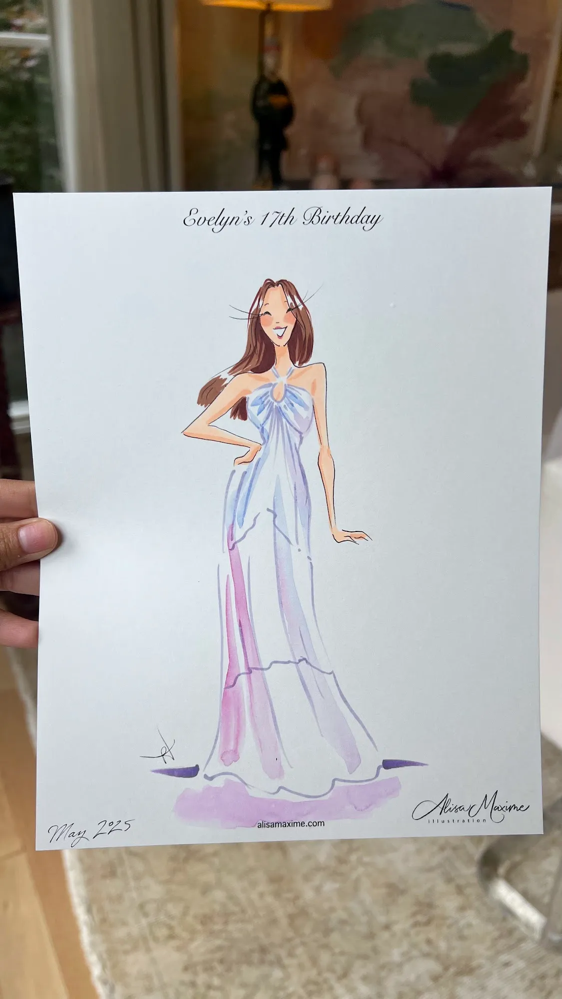 Live fashion sketch 5 from Birthday Brunch Celebration in Dallas