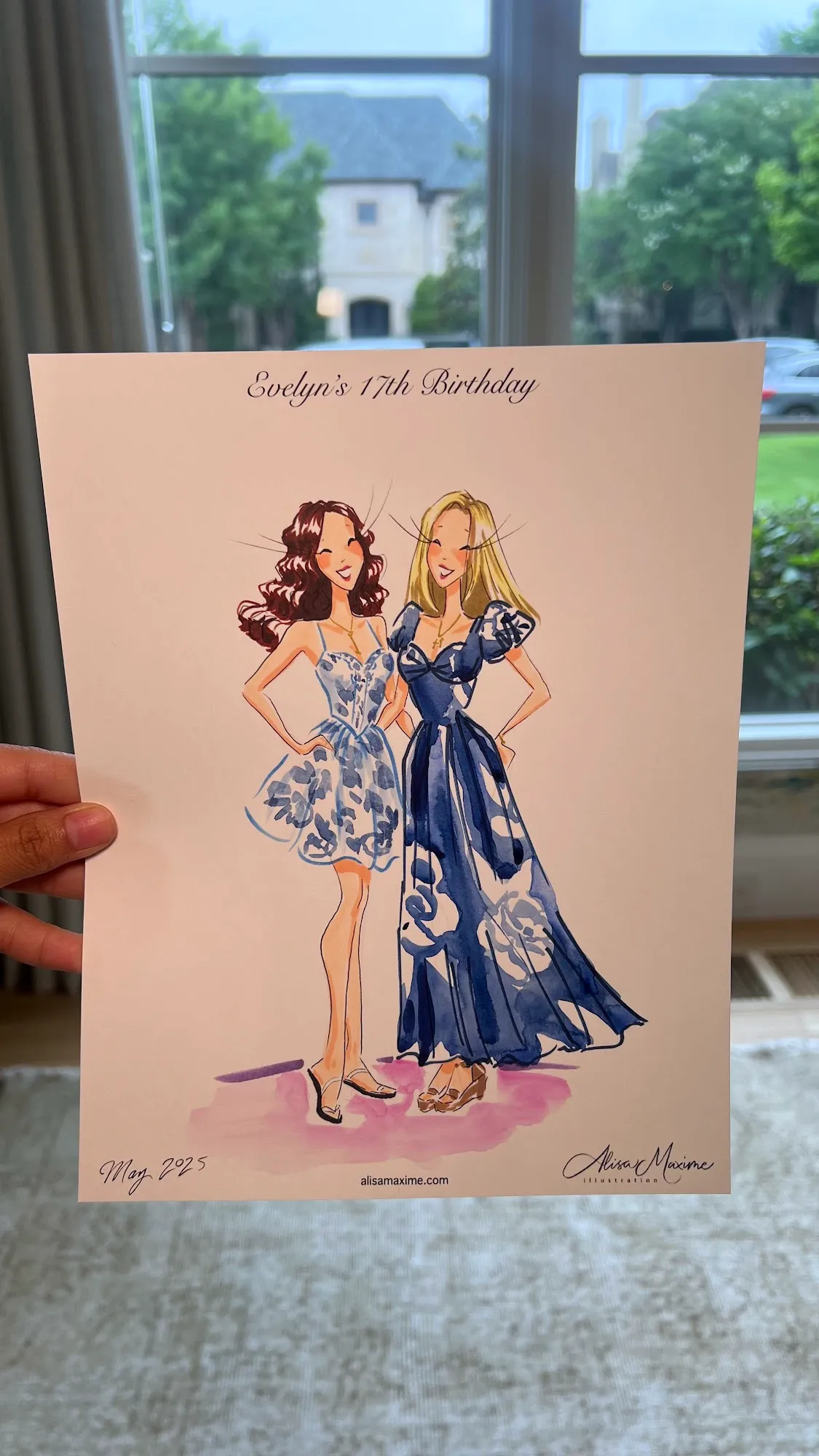 Live fashion sketch 4 from Birthday Brunch Celebration in Dallas