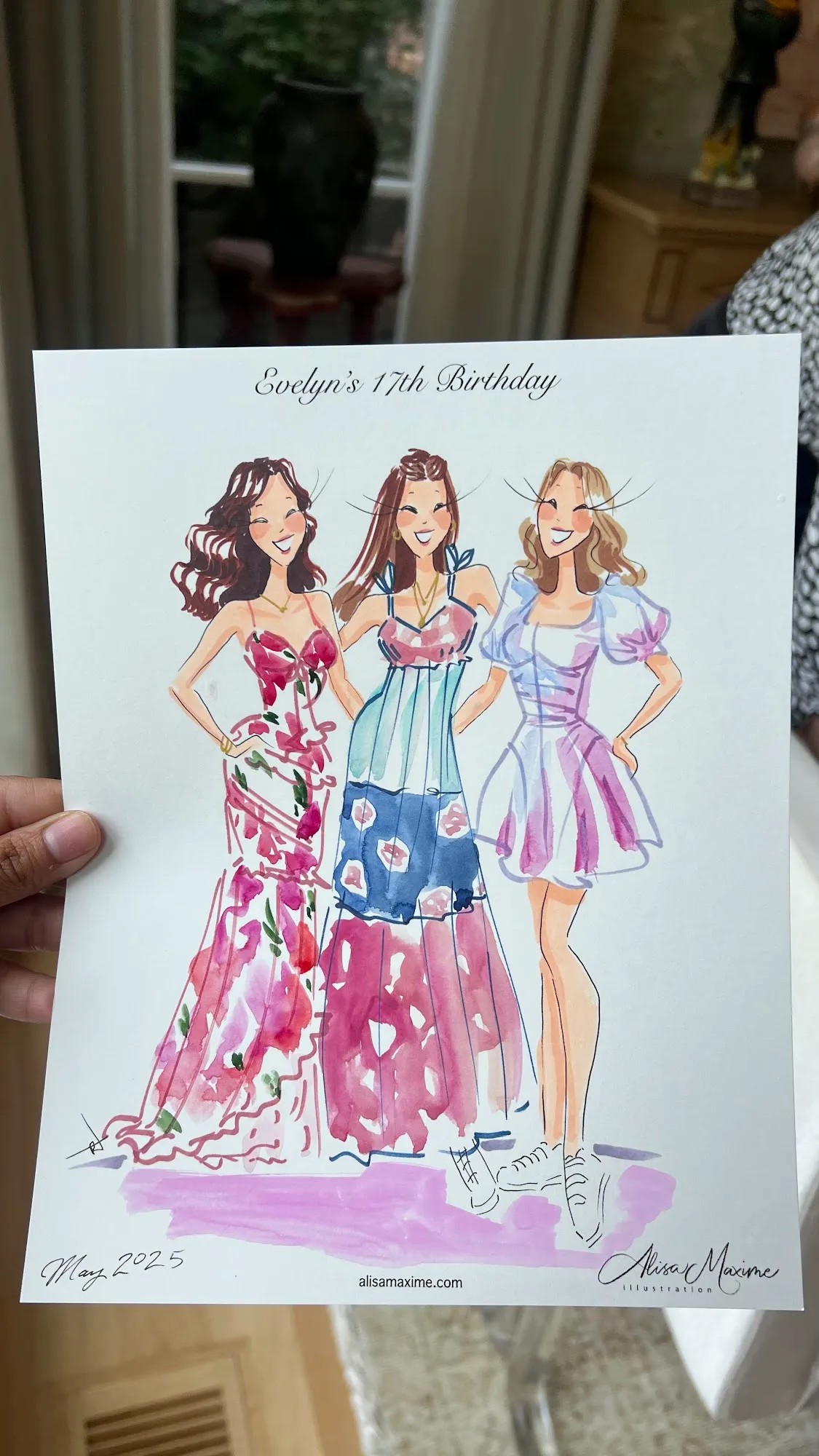 Live fashion sketch 12 from Birthday Brunch Celebration in Dallas