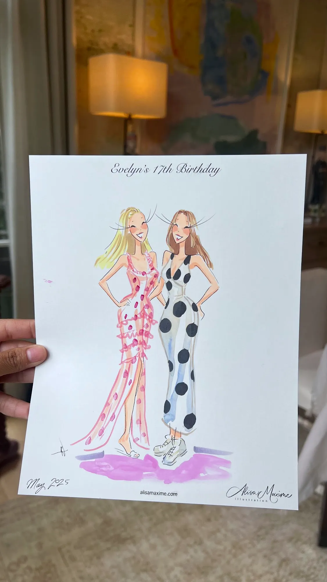 Live fashion sketch 6 from Birthday Brunch Celebration in Dallas