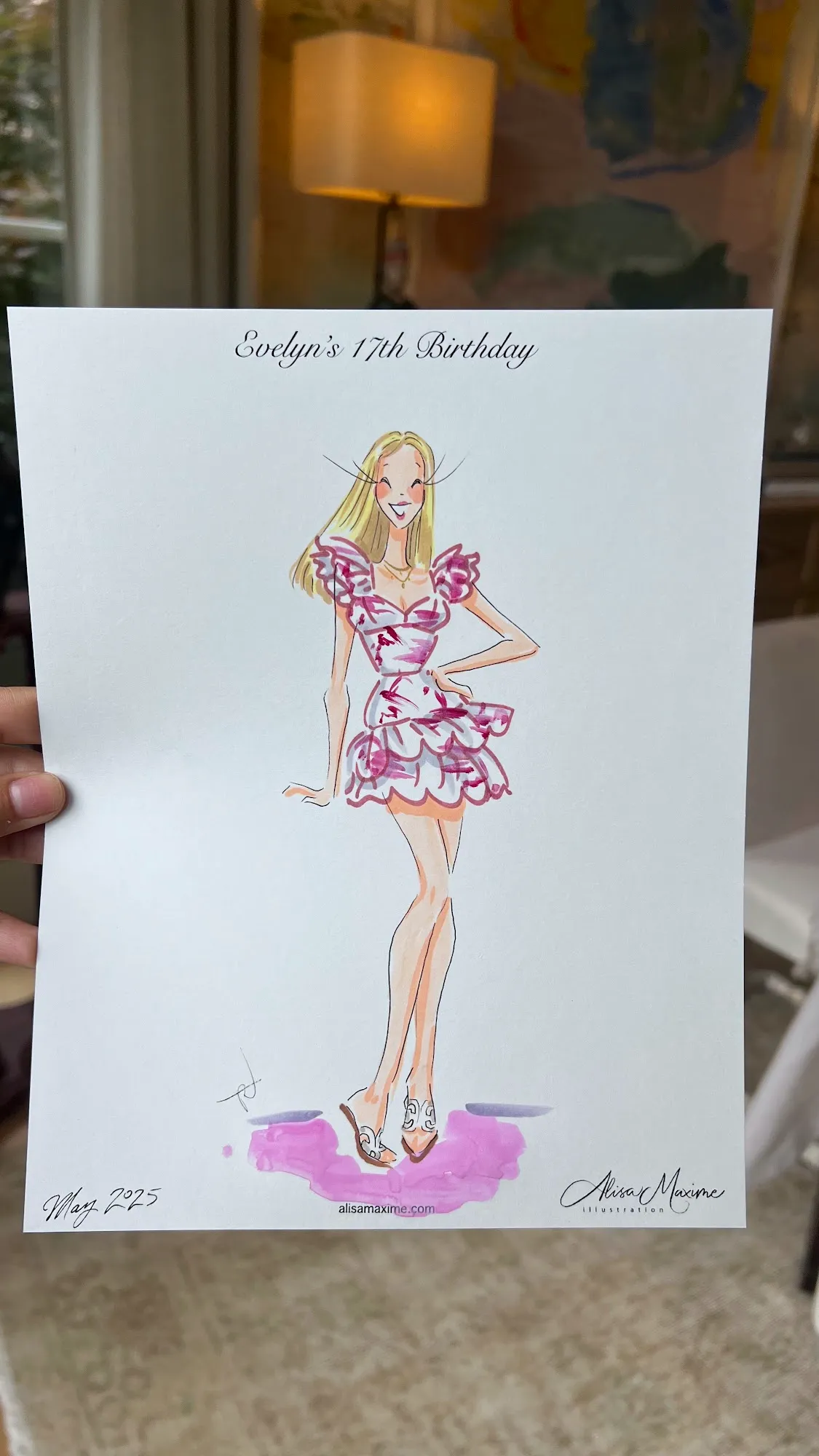 Live fashion sketch 7 from Birthday Brunch Celebration in Dallas