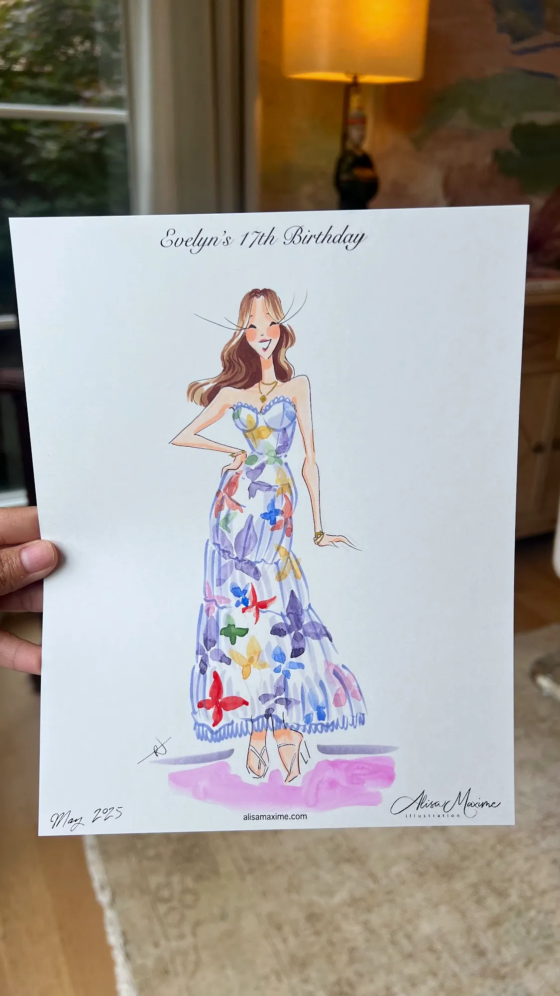 Live fashion sketch 3 from Birthday Brunch Celebration in Dallas