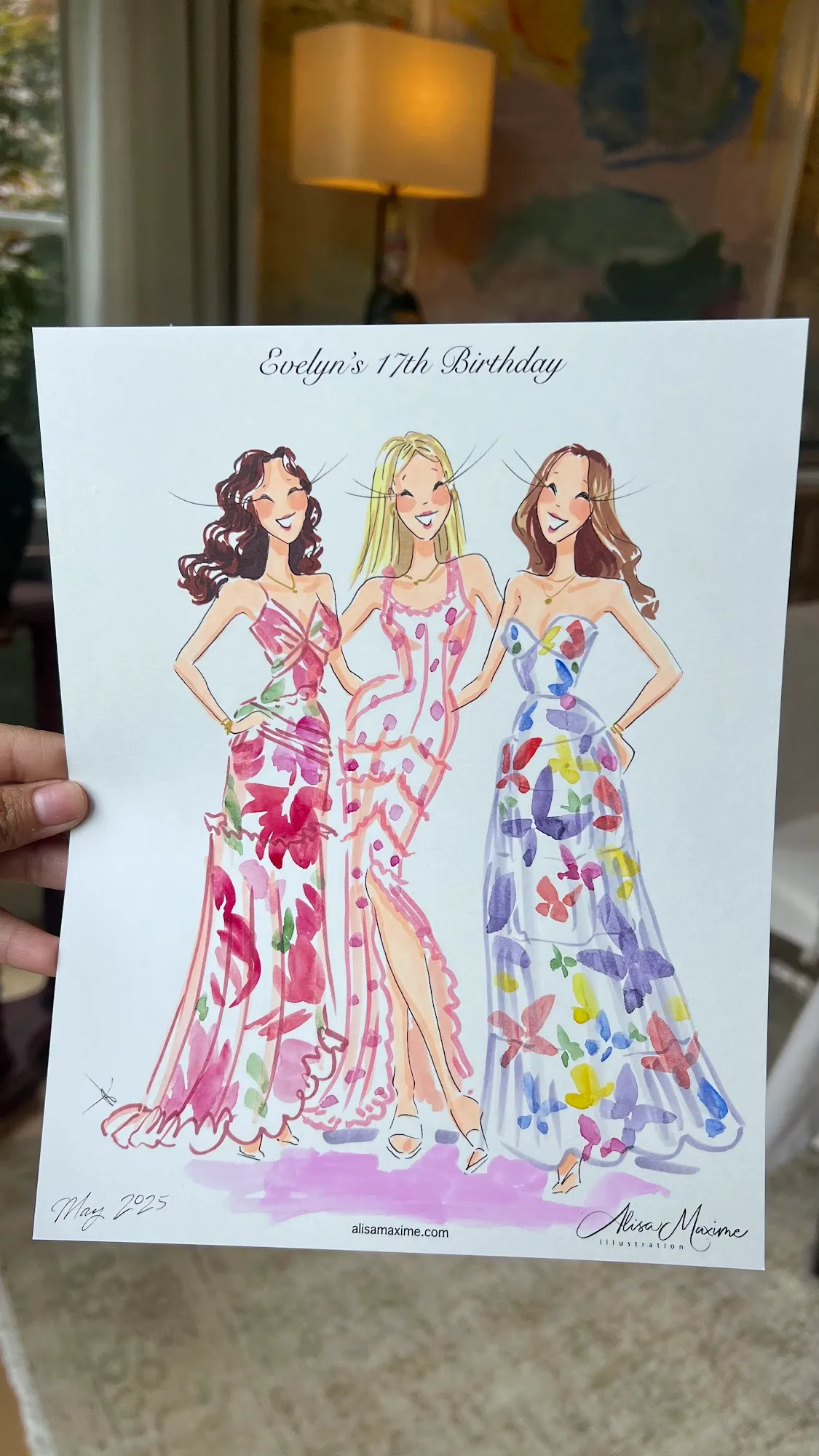 Live fashion sketch 8 from Birthday Brunch Celebration in Dallas