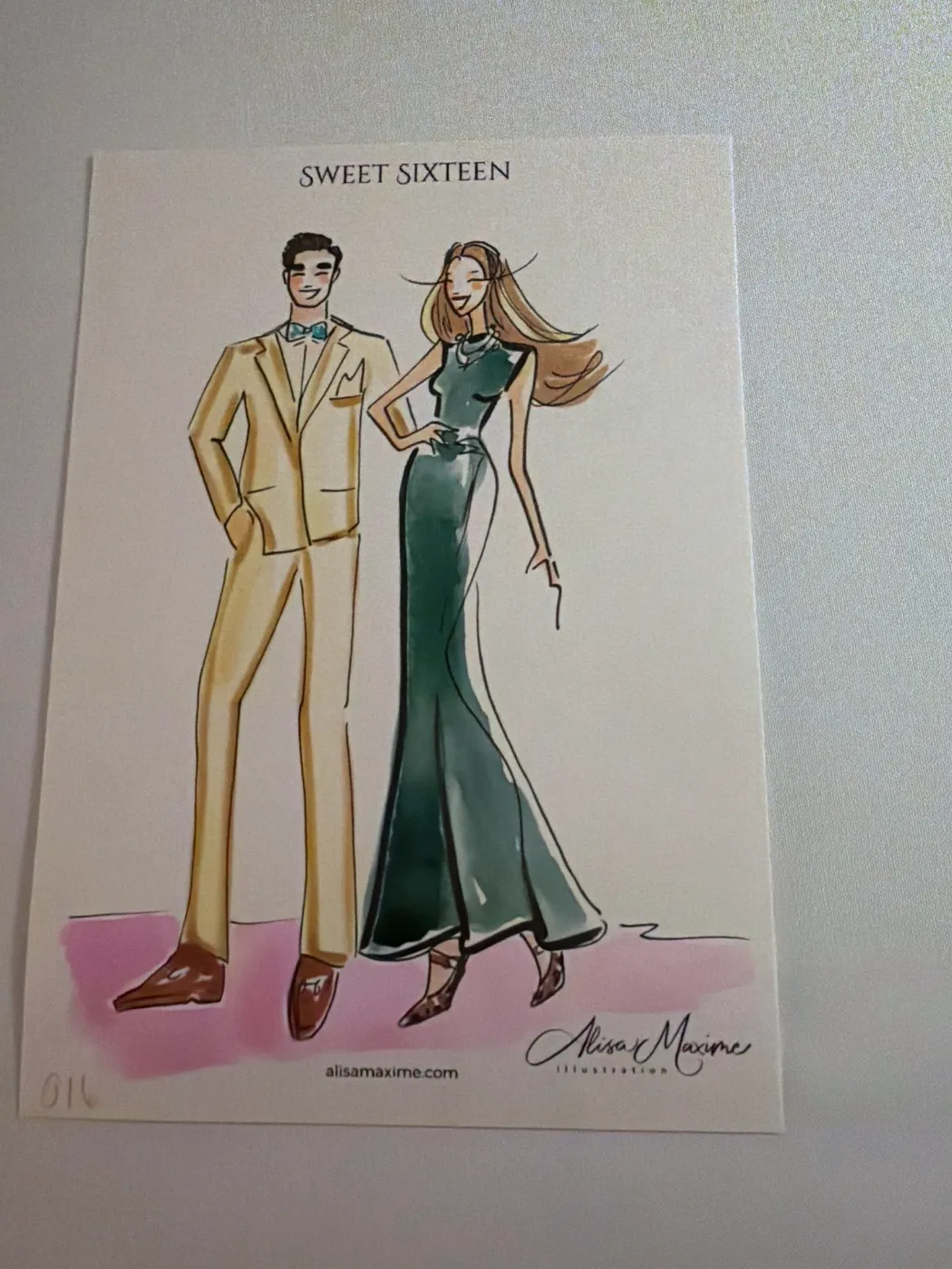 Live fashion sketch 16 from Birthday Celebration at the Bayou Club, Houston