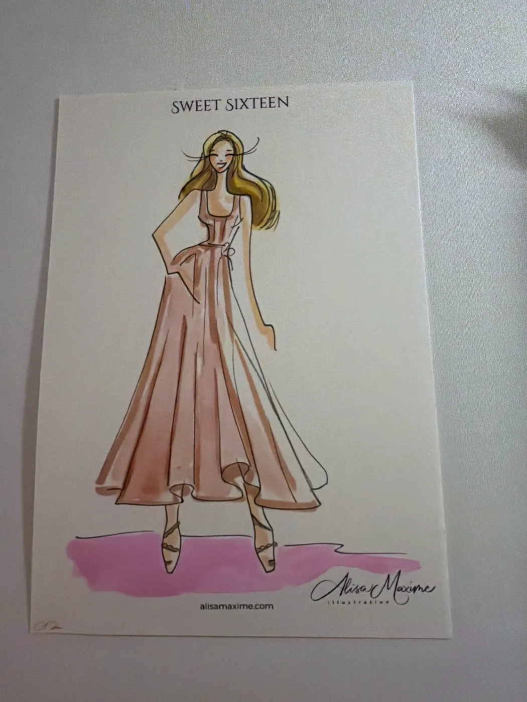 Live fashion sketch 12 from Birthday Celebration at the Bayou Club, Houston