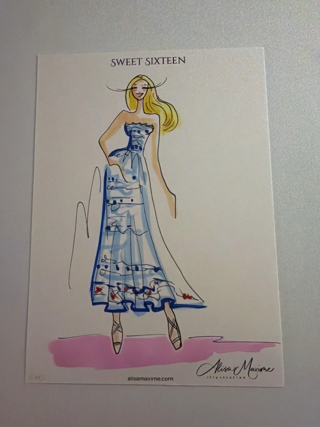 Live fashion sketch 10 from Birthday Celebration at the Bayou Club, Houston