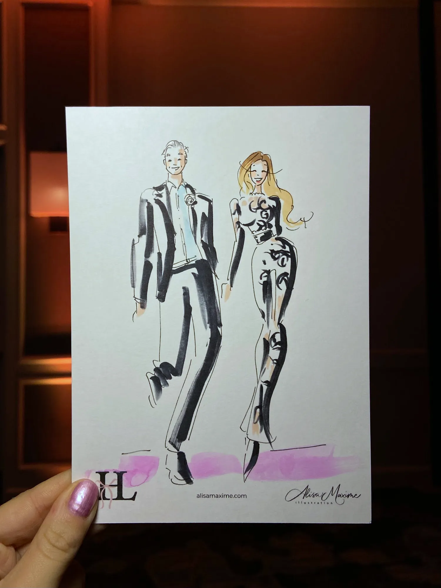 Live fashion sketch 12 from Bat Mitzvah at Hilton San Diego/Del Mar