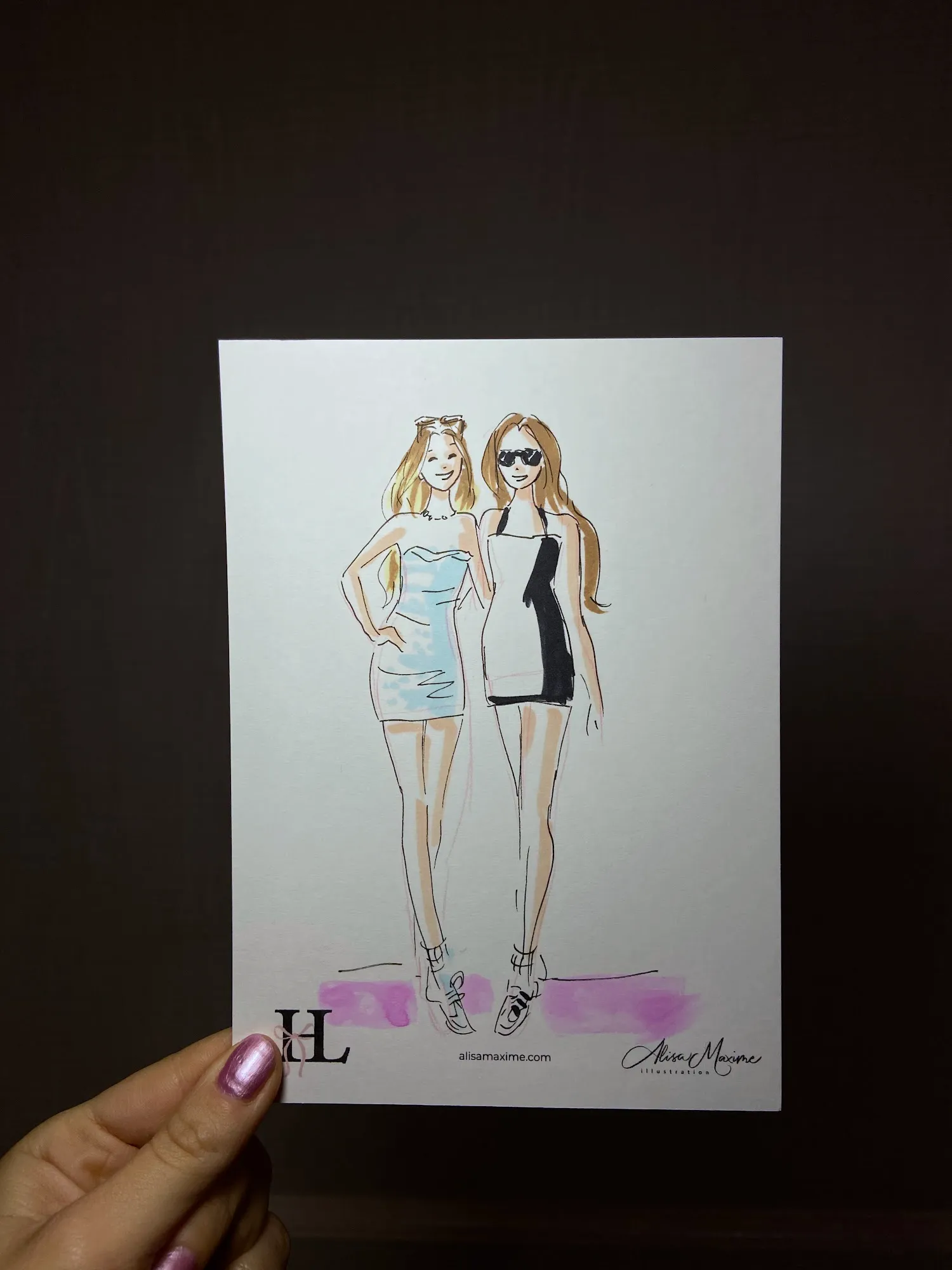 Live fashion sketch 11 from Bat Mitzvah at Hilton San Diego/Del Mar