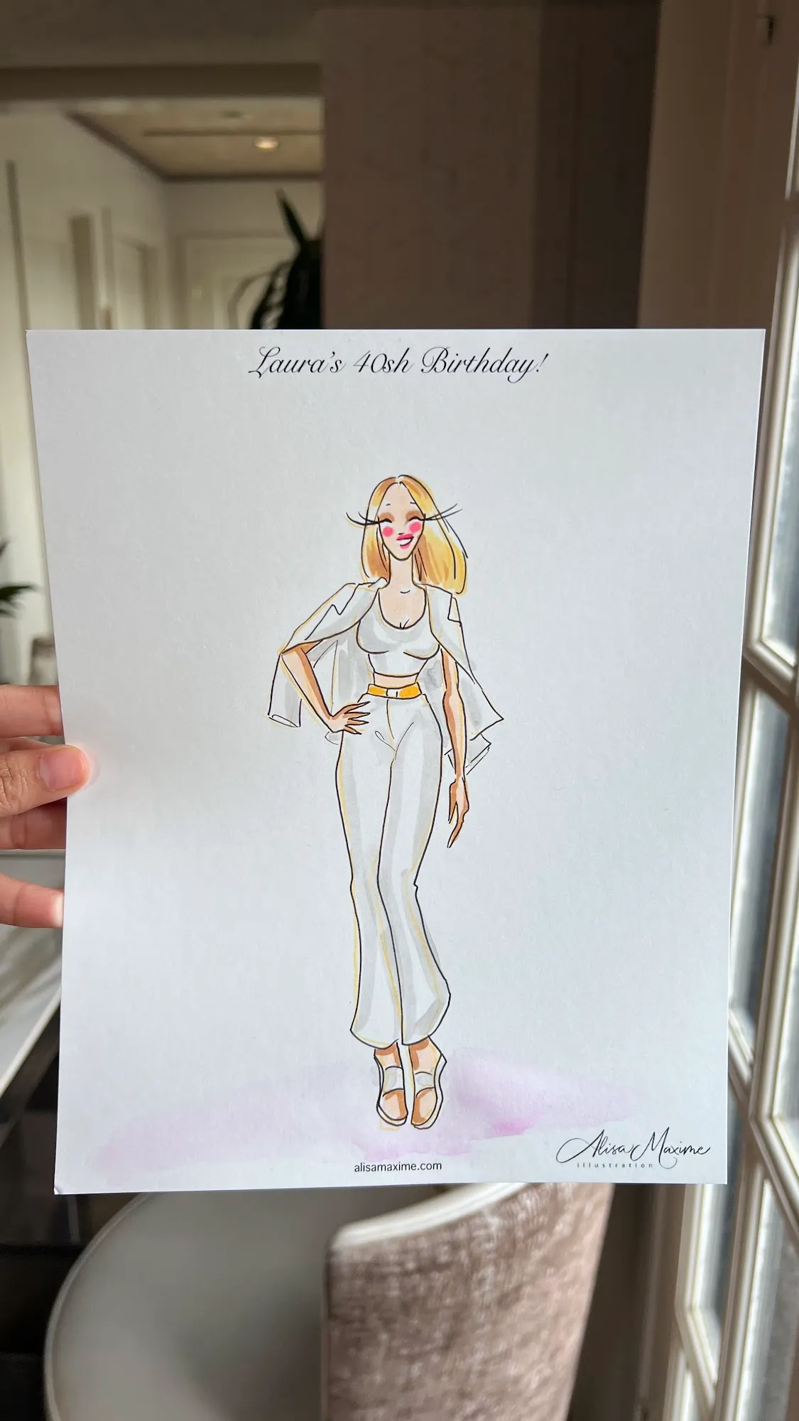 Live fashion sketch 12 from Birthday Celebration at Lounge 31, Dallas