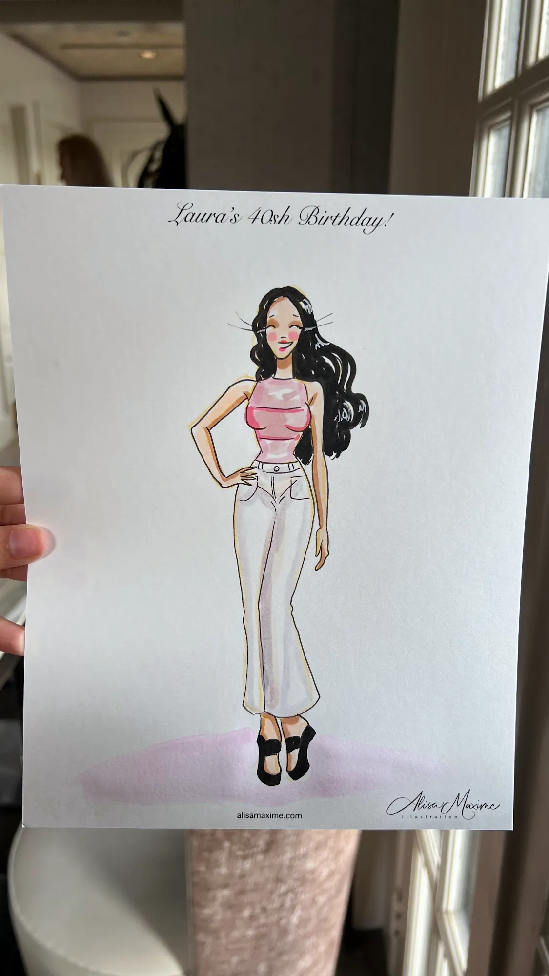 Live fashion sketch 16 from Birthday Celebration at Lounge 31, Dallas