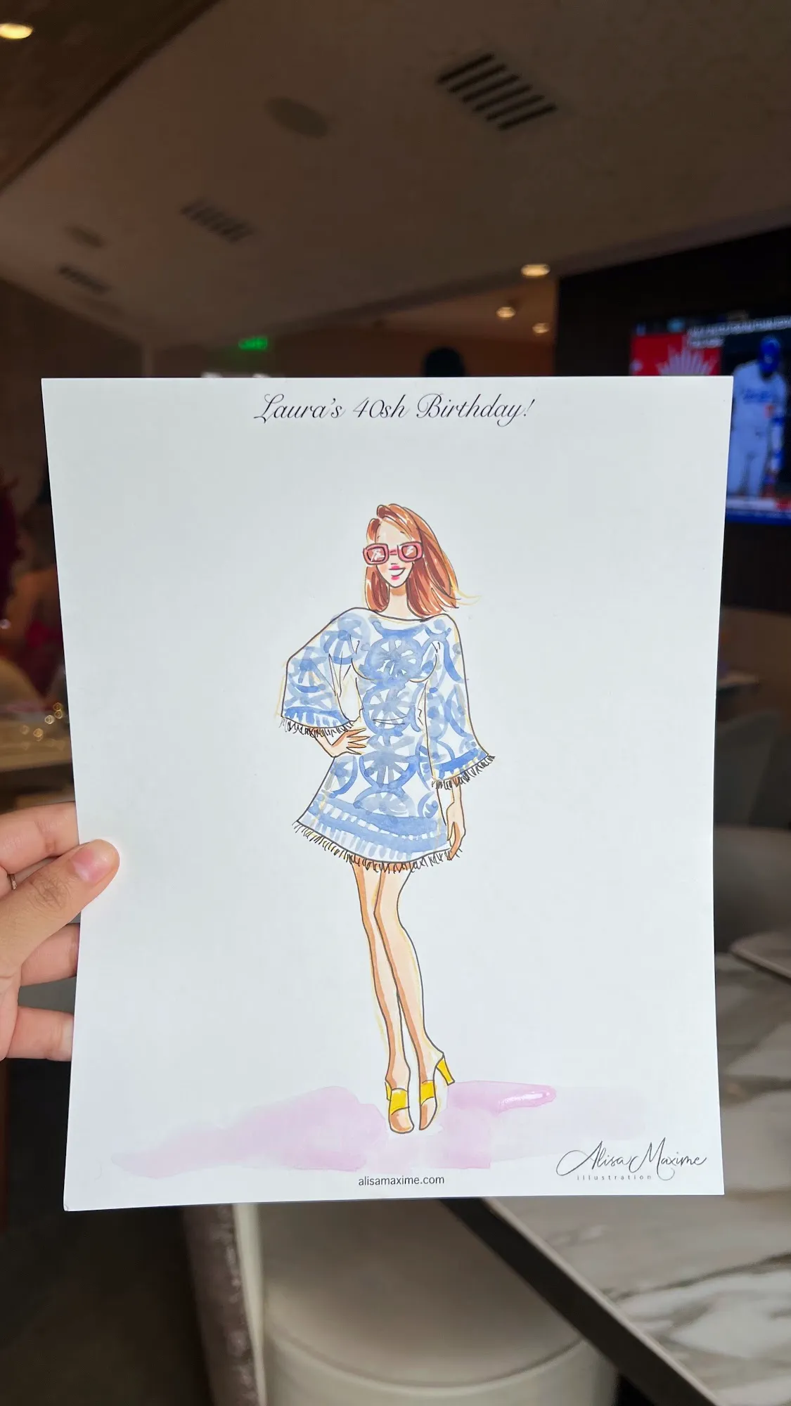 Live fashion sketch 10 from Birthday Celebration at Lounge 31, Dallas