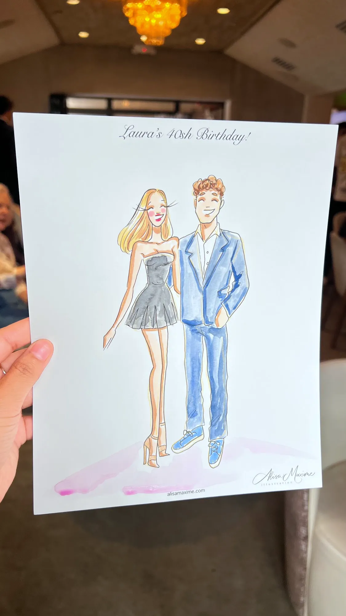 Live fashion sketch 6 from Birthday Celebration at Lounge 31, Dallas
