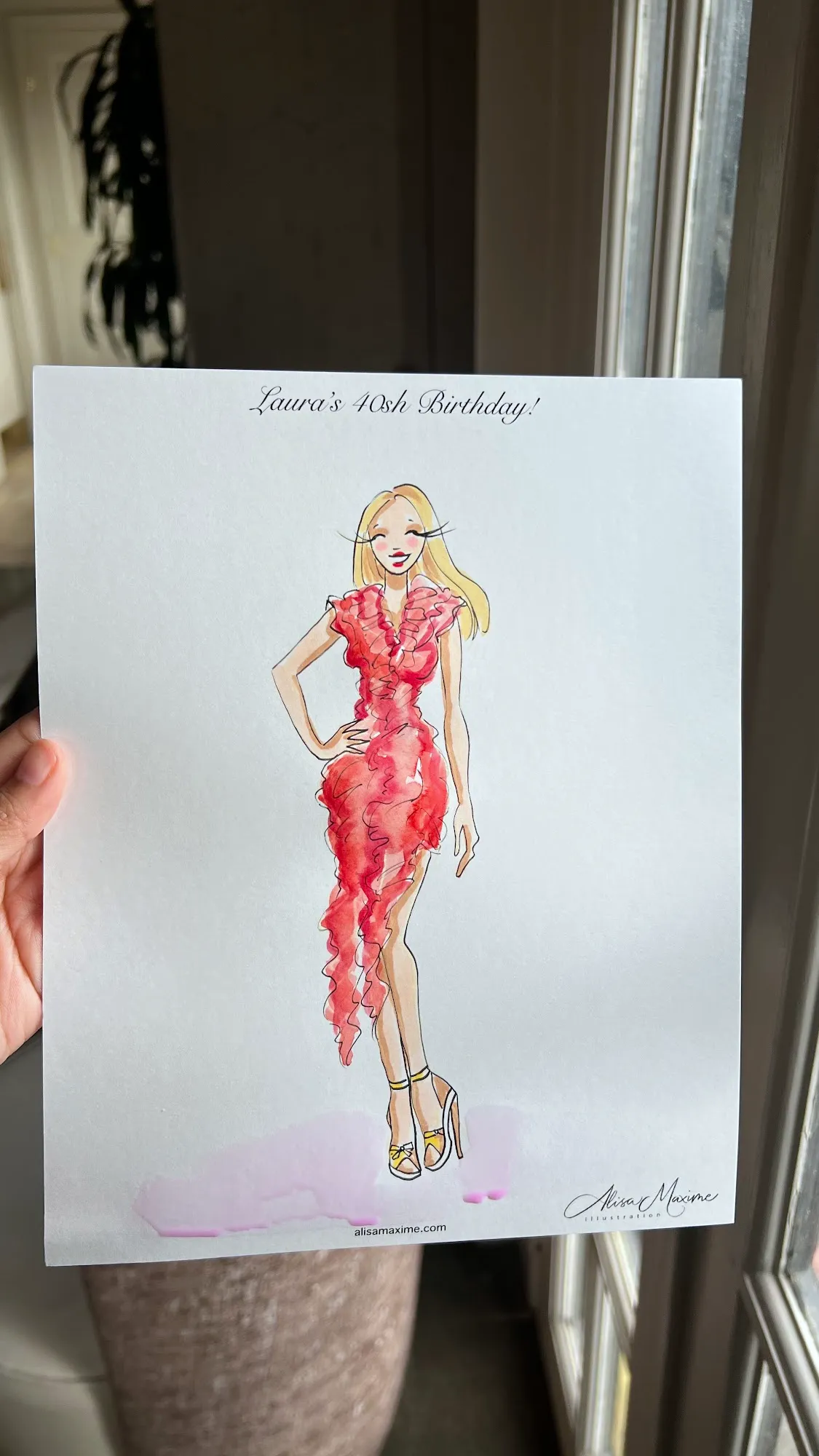 Live fashion sketch 3 from Birthday Celebration at Lounge 31, Dallas