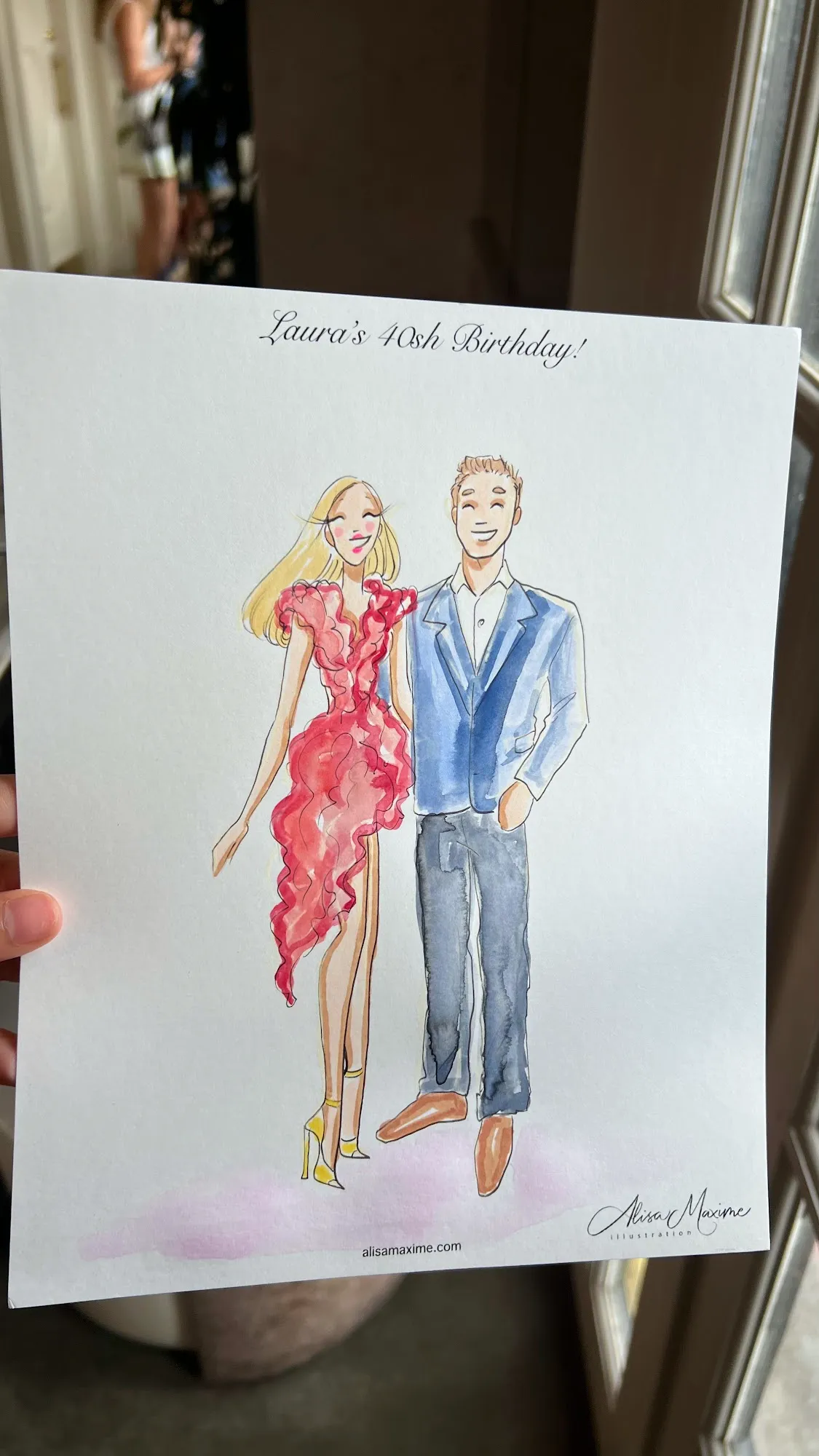 Live fashion sketch 5 from Birthday Celebration at Lounge 31, Dallas