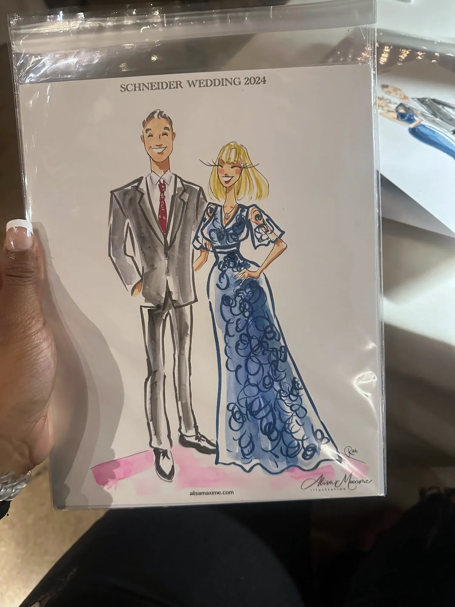 Live fashion sketch 4 from Wedding Celebration at Warehouse 109, Plainfield