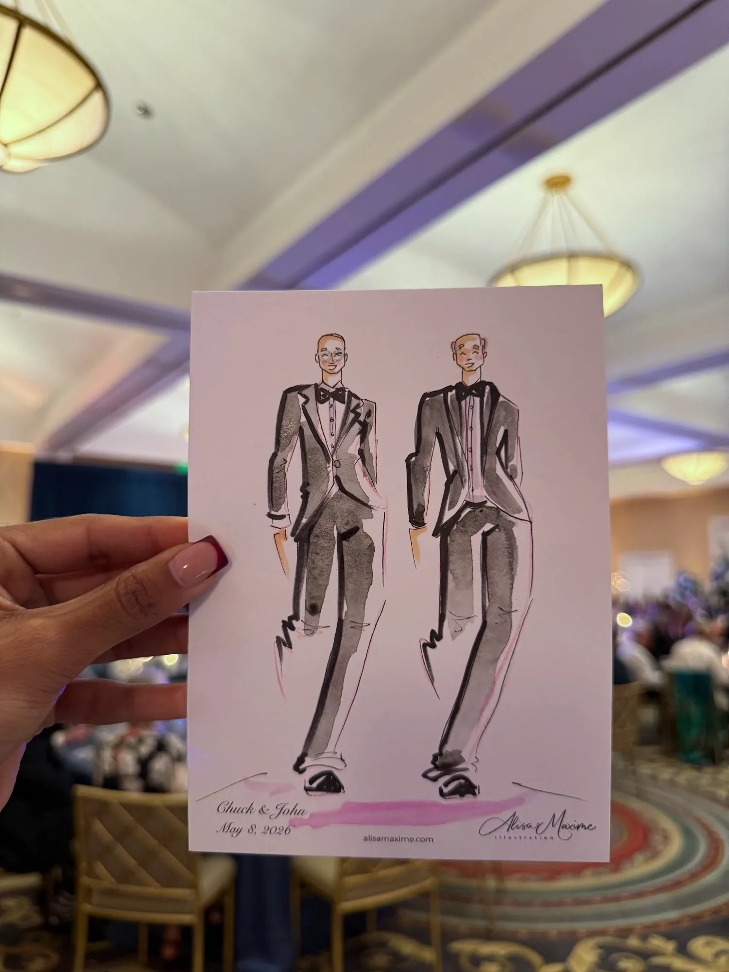 Live fashion sketch 10 from A Night of Artistry at the Arts District Mansion, Dallas
