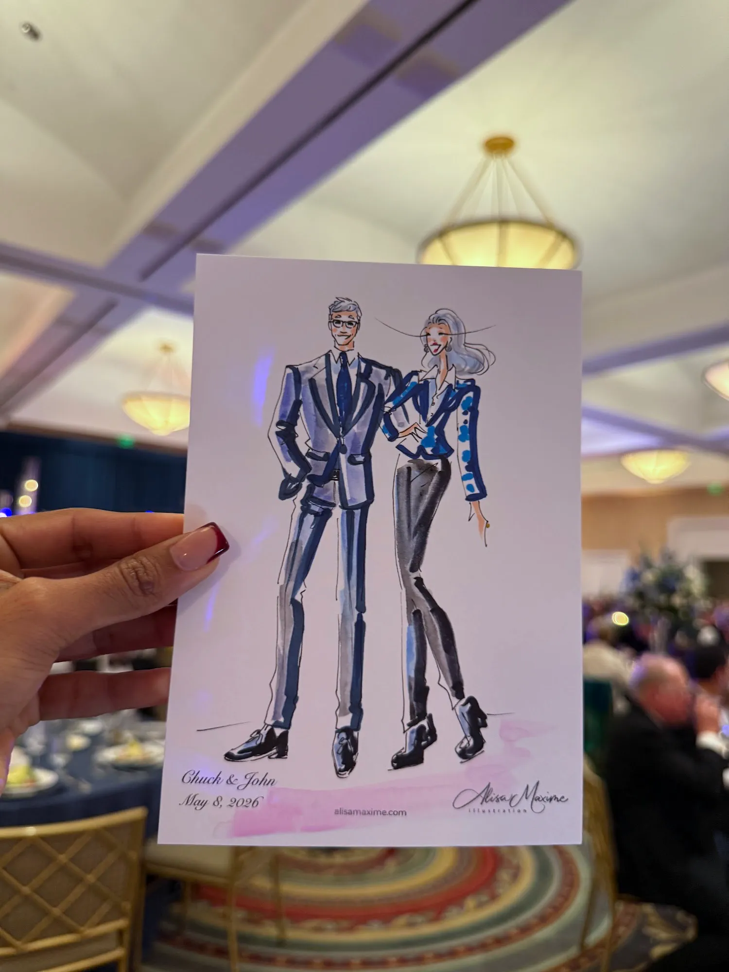 Live fashion sketch 11 from A Night of Artistry at the Arts District Mansion, Dallas