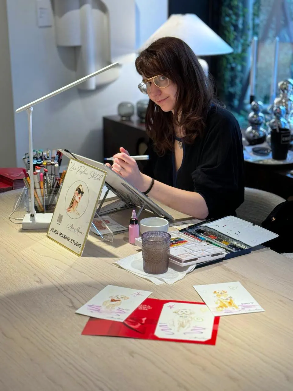 Pet Sketching Event at CB2 Knox, Dallas, TX