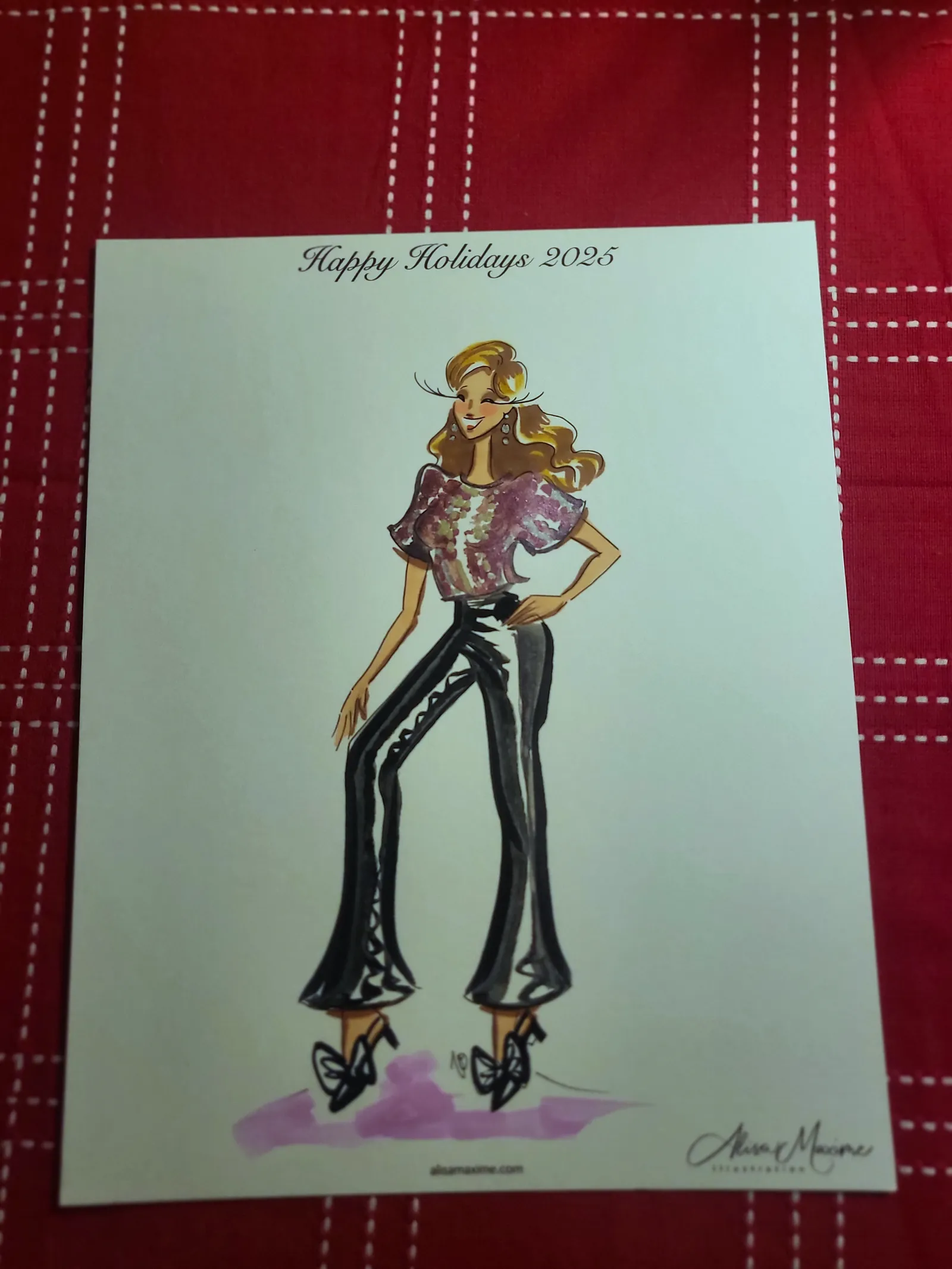 Live fashion sketch 11 from Intimate Evening of Art in Frisco, Texas