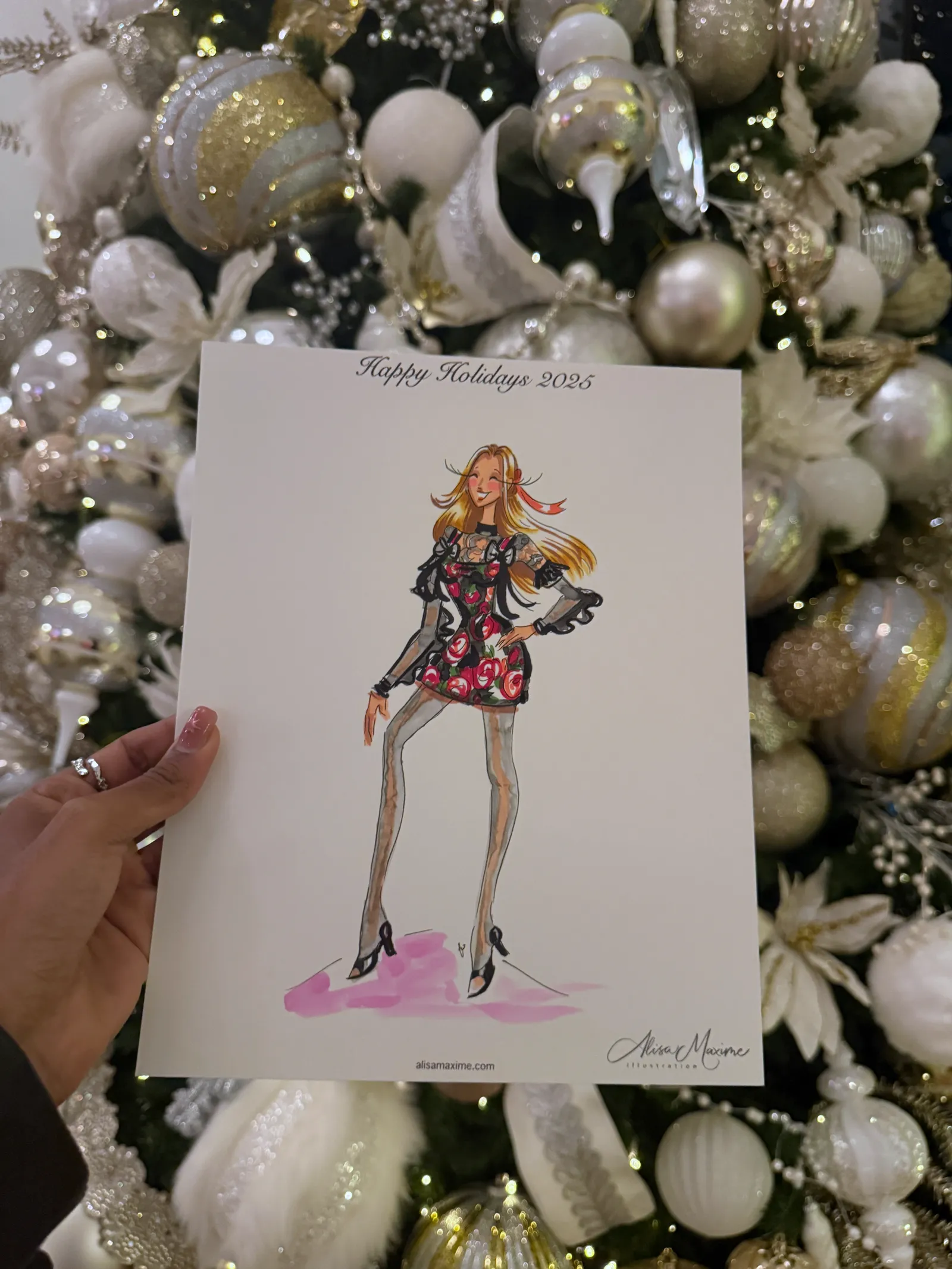 Live fashion sketch 3 from Intimate Evening of Art in Frisco, Texas