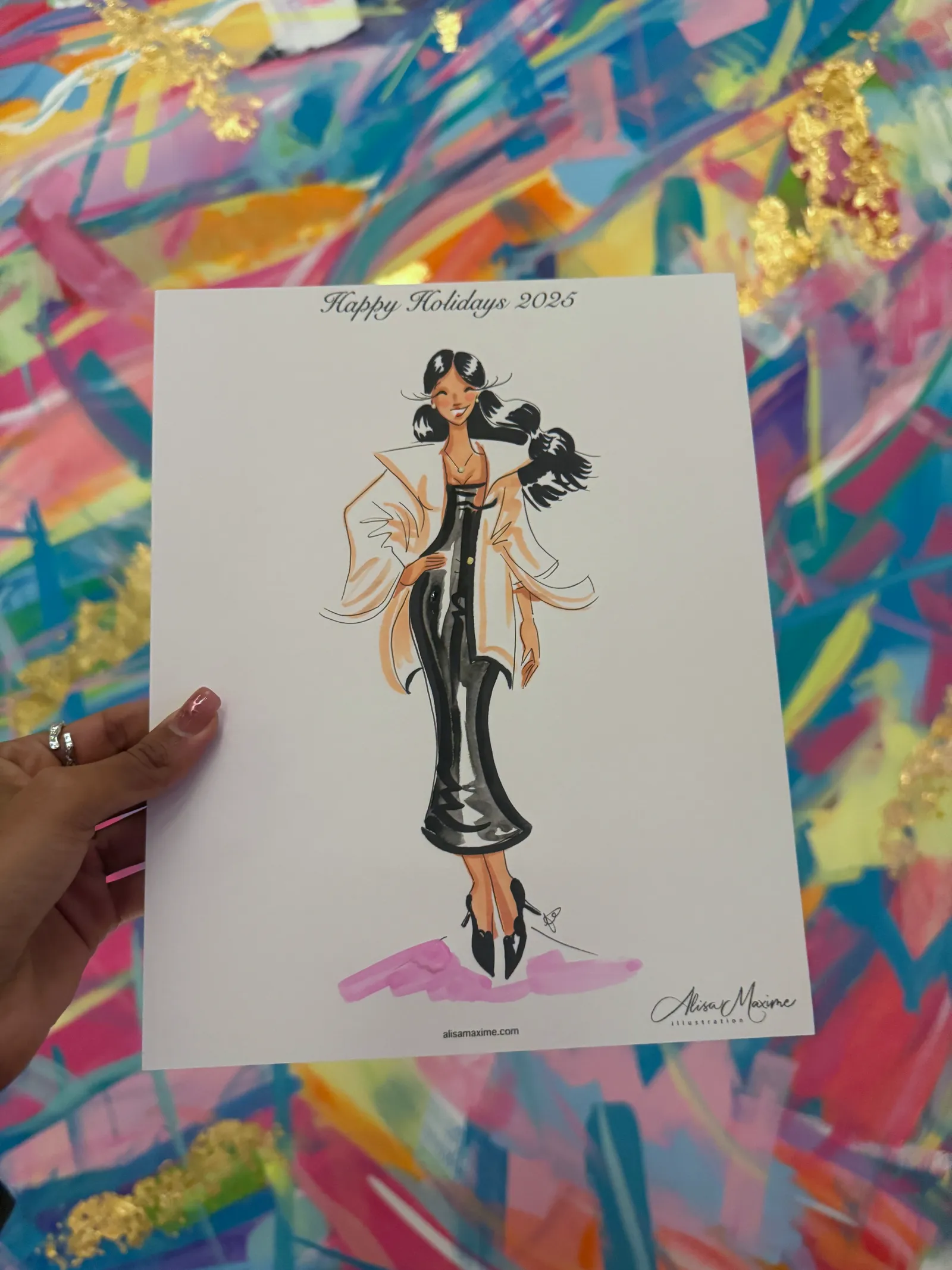 Live fashion sketch 8 from Intimate Evening of Art in Frisco, Texas