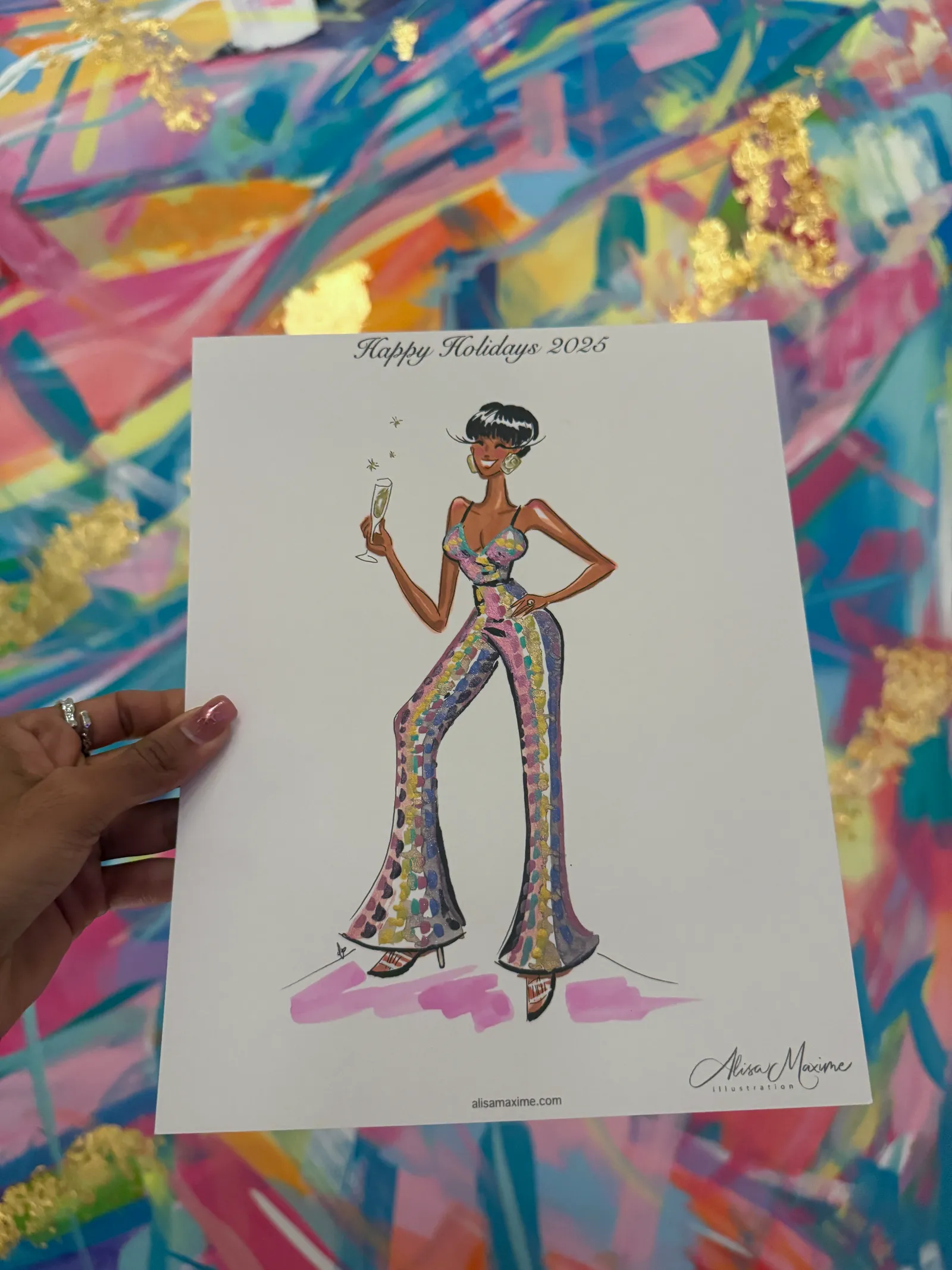 Live fashion sketch 7 from Intimate Evening of Art in Frisco, Texas