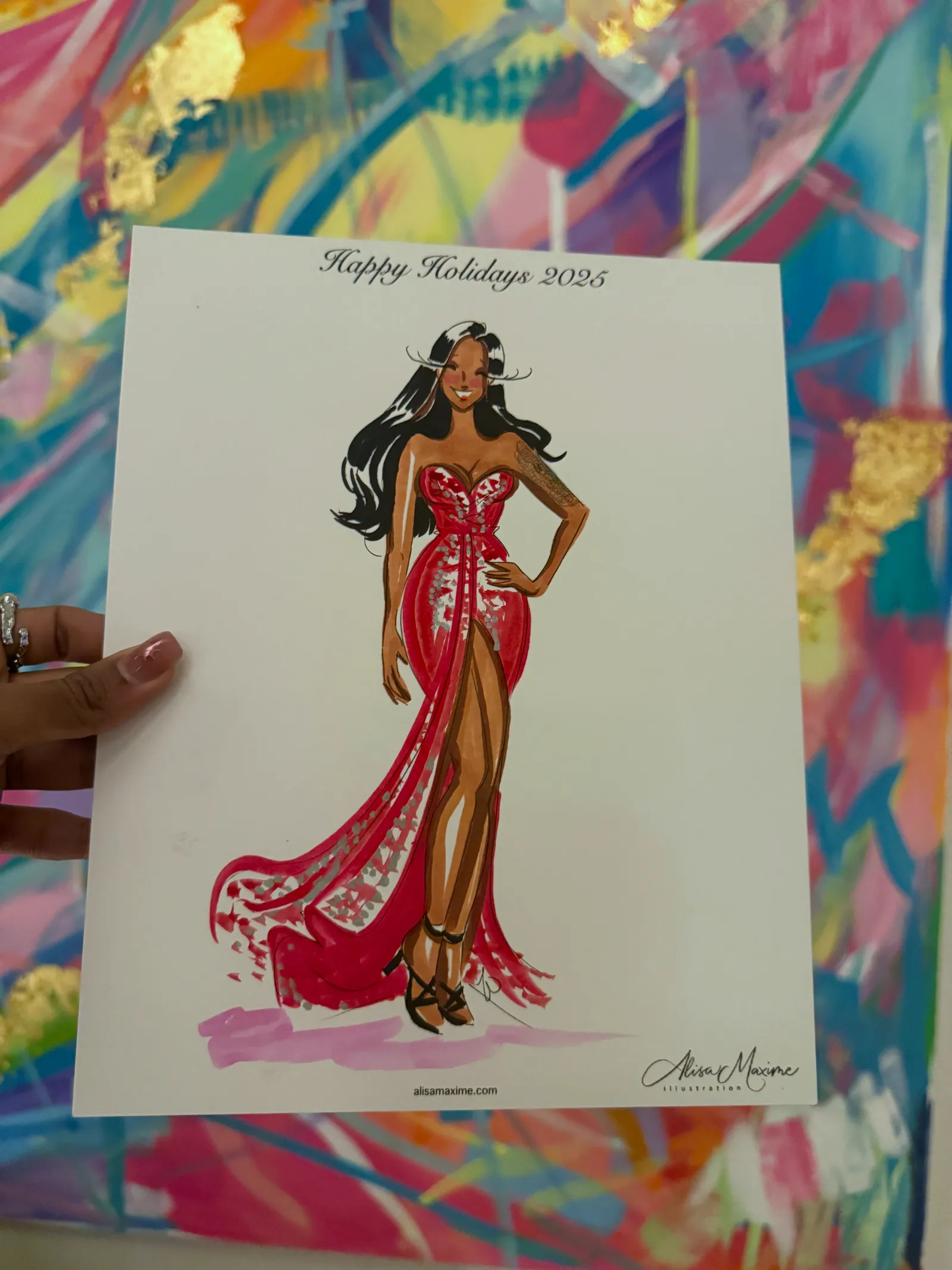 Live fashion sketch 10 from Intimate Evening of Art in Frisco, Texas