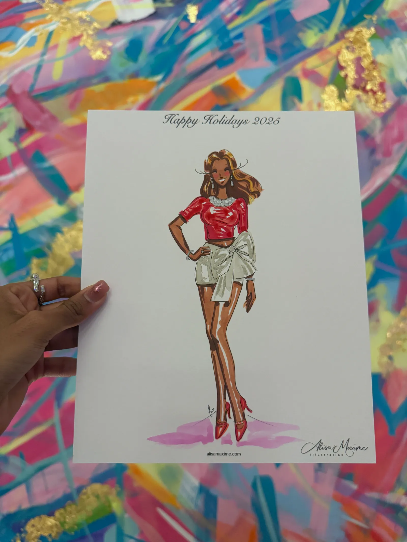 Live fashion sketch 9 from Intimate Evening of Art in Frisco, Texas