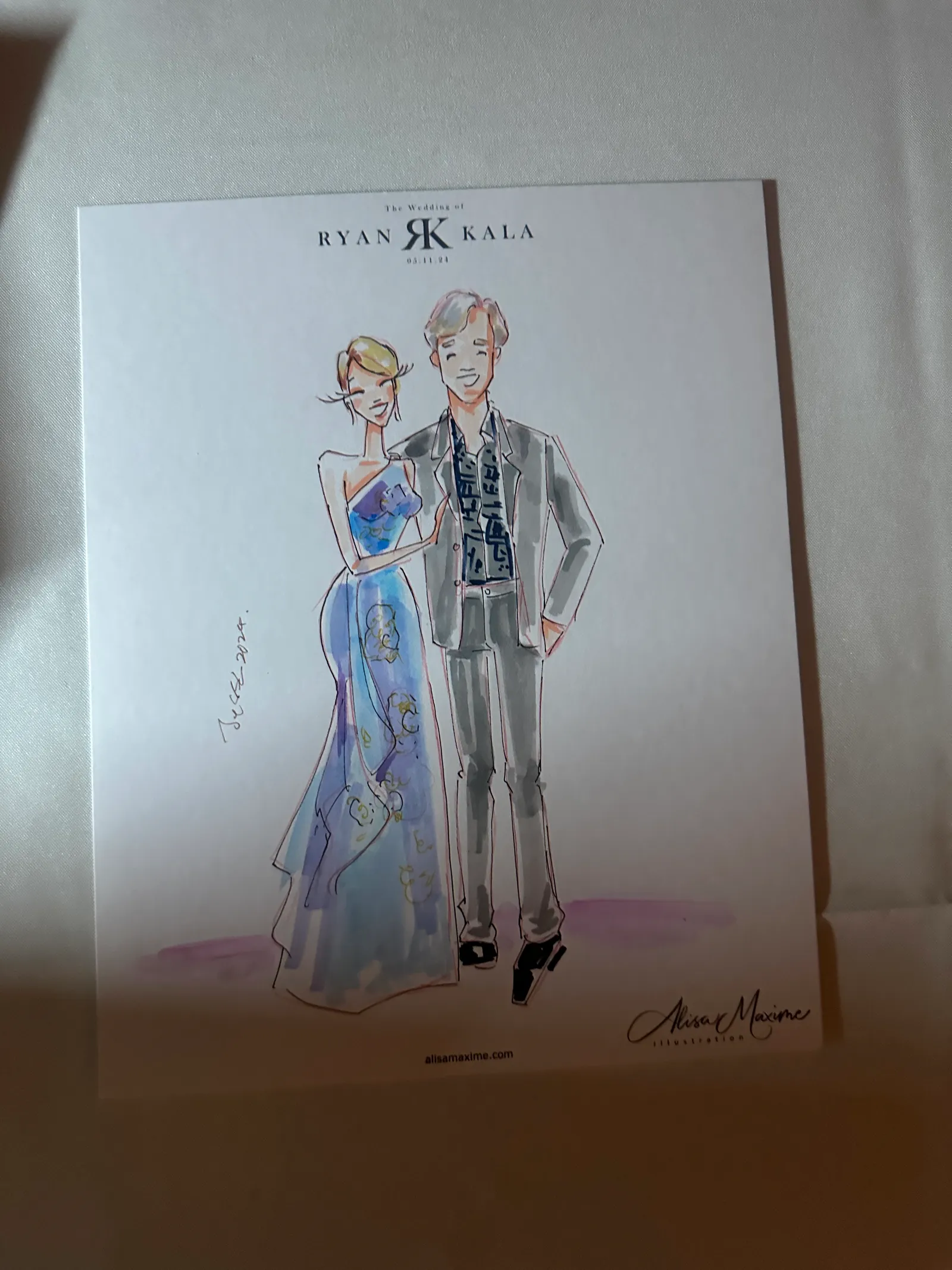 Live fashion sketch 10 from Elegant Wedding Celebration at The Carlisle Room, Dallas